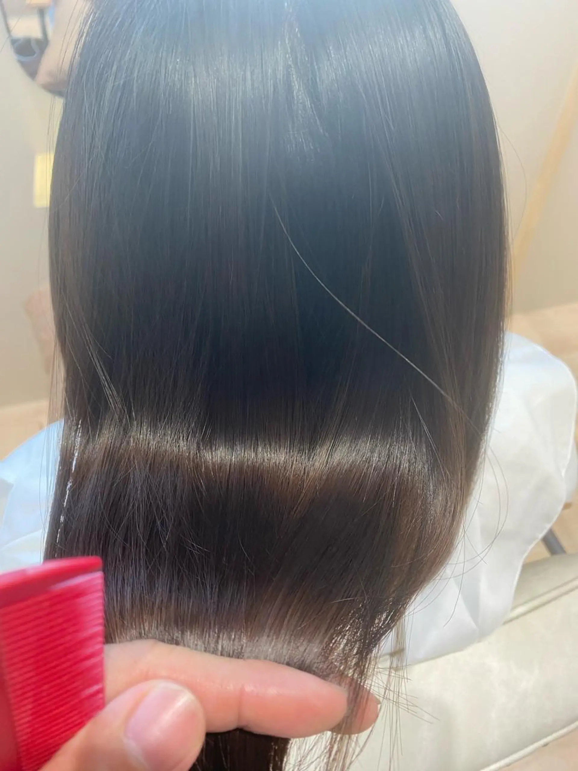 ミディアム カット ヘアカラー トリートメント シムラ カイゲンのヘアスタイル