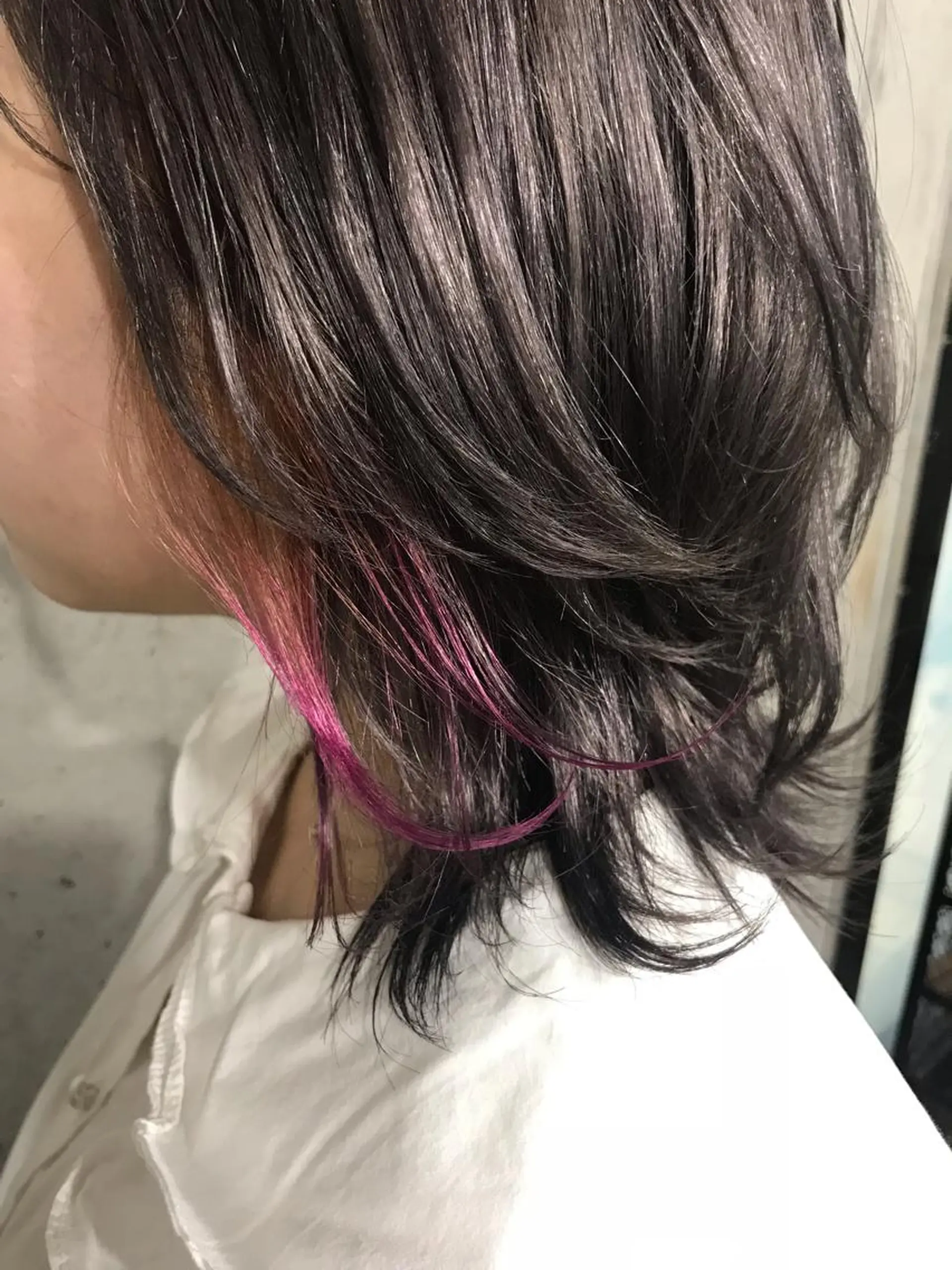 ショート カラー パーマ ヘアアレンジ メンズ キッズ ネイル マツエク・マツパ ピンクカラー カラーマツエク ピンク サロンドミルク 原宿のヘアスタイル