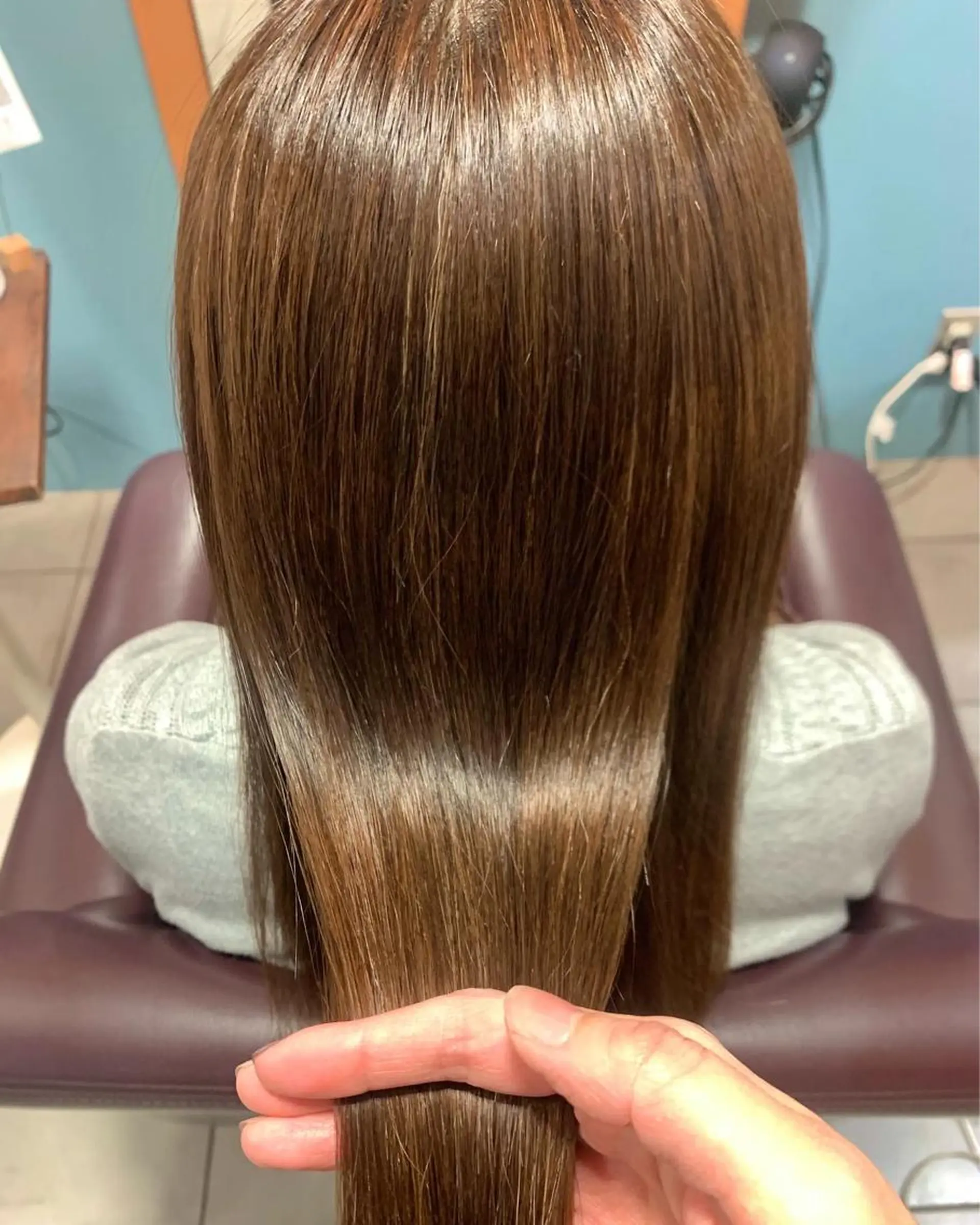 ロング 傷ませない縮毛矯正／ 吉岡 美江のヘアスタイル