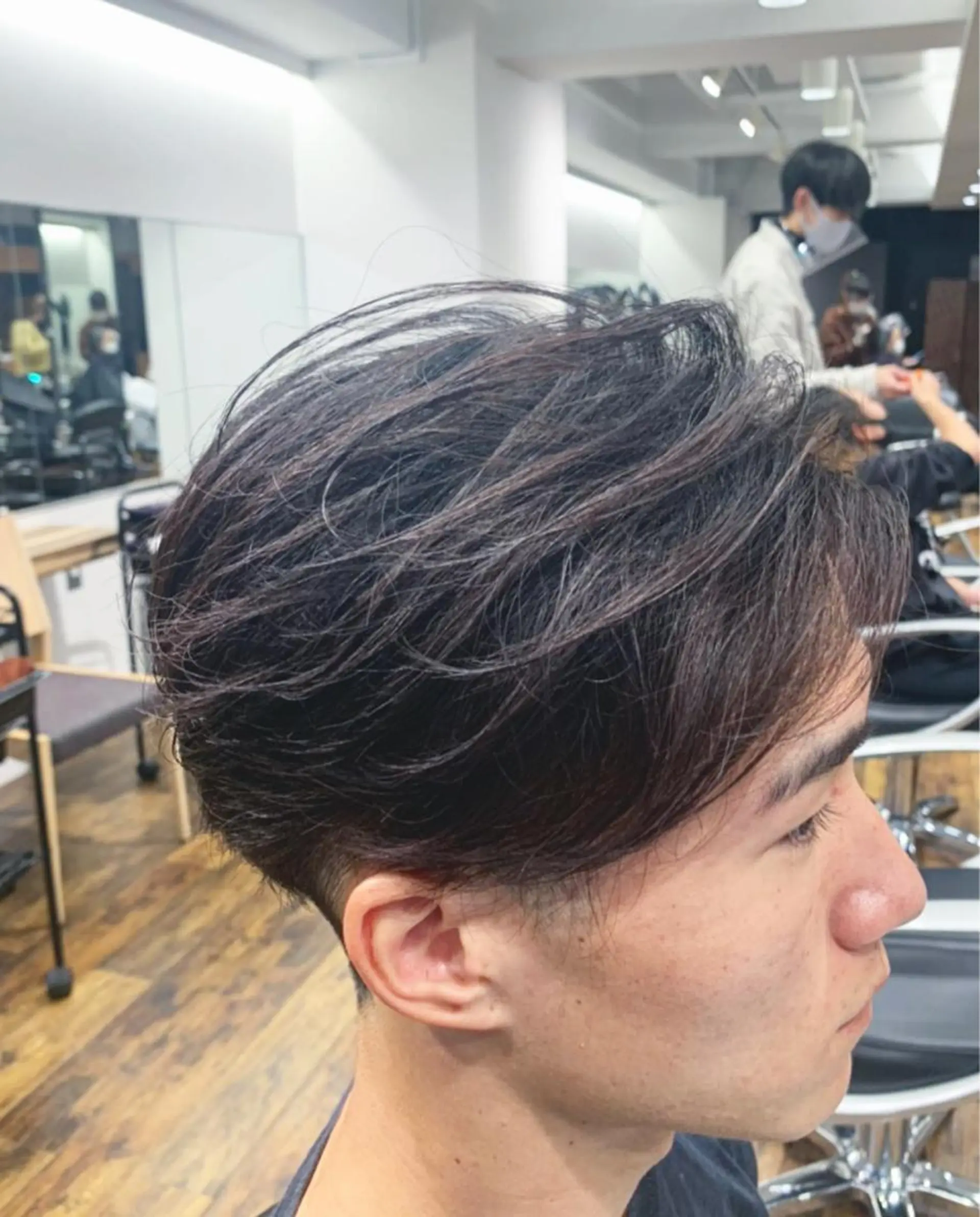 ショート メンズ マッシュ 髪質改善/縮毛矯正/ 超高濃度水素ケアのヘアスタイル