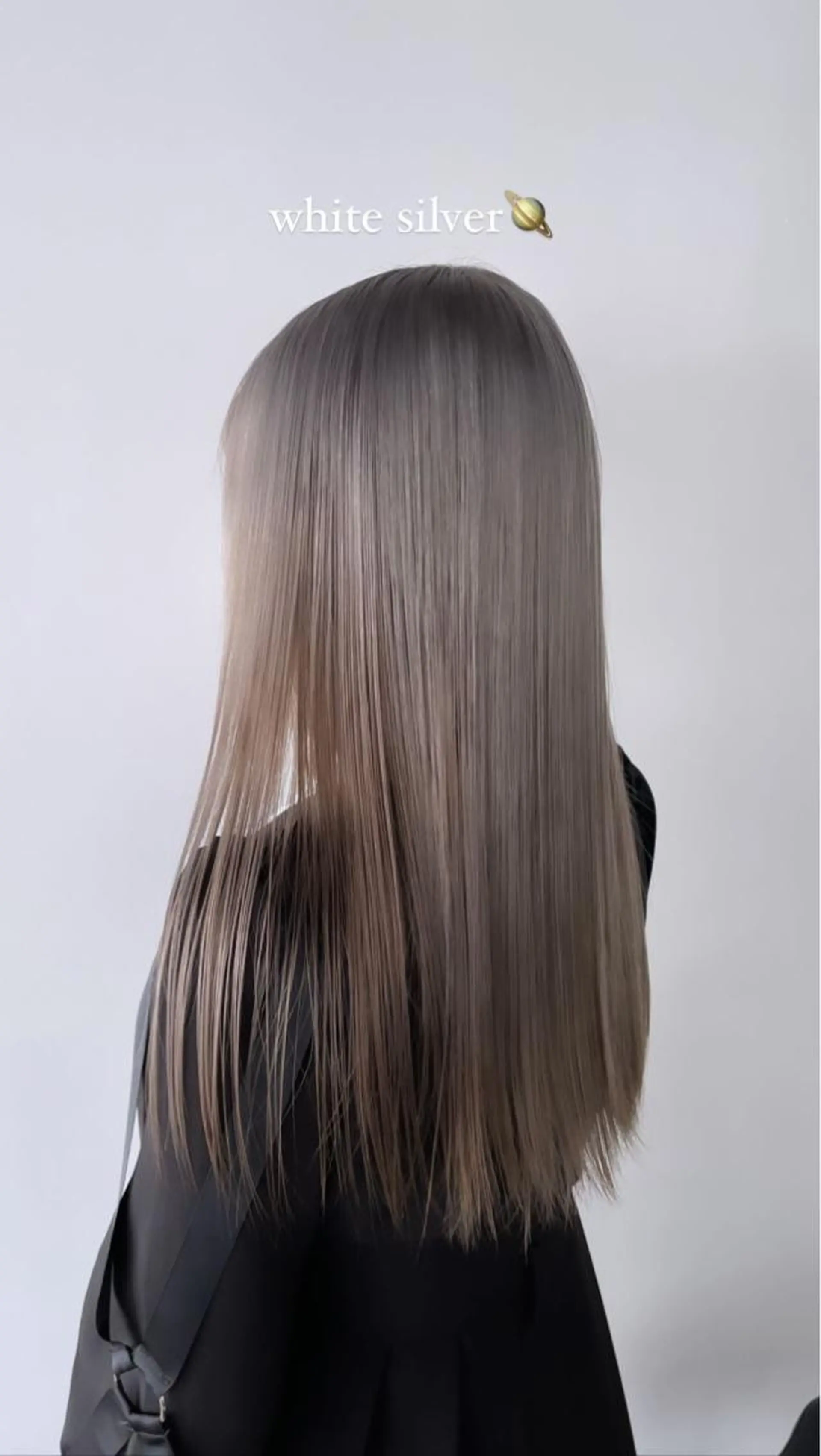 カラー ブリーチ ダブルカラー シルバー ホワイトシルバー ボブ/レイヤー /河内温太のヘアスタイル