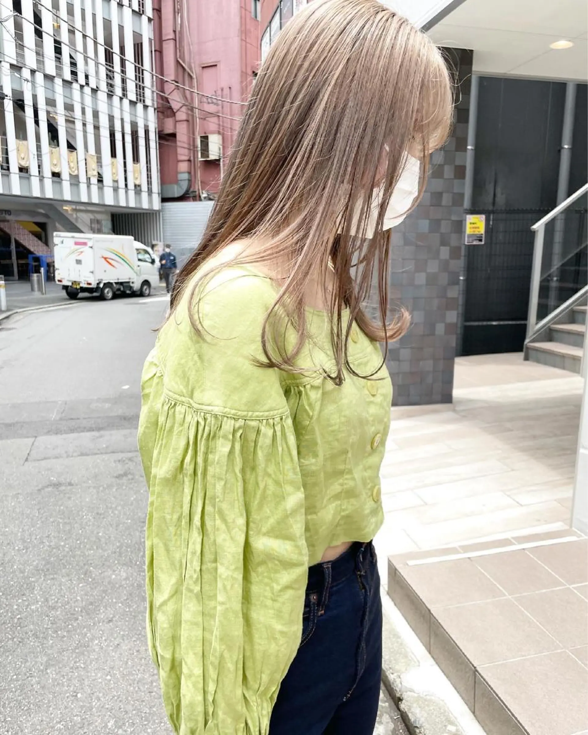 ロング カラー 👩🏻ボブ/ 髪質改善ダブルカラーのヘアスタイル