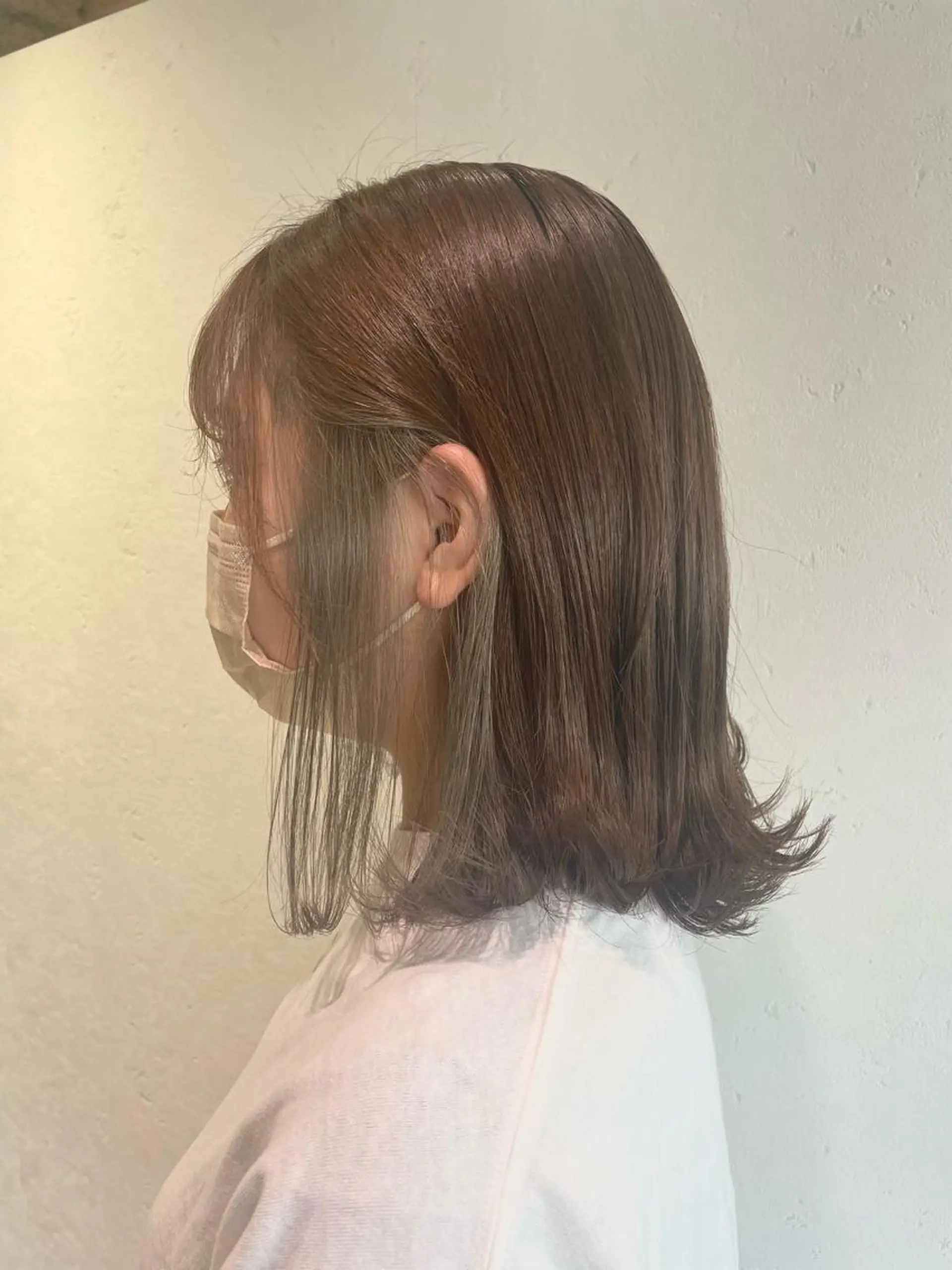セミロング ヘアカラー 前田 菜奈子のヘアスタイル