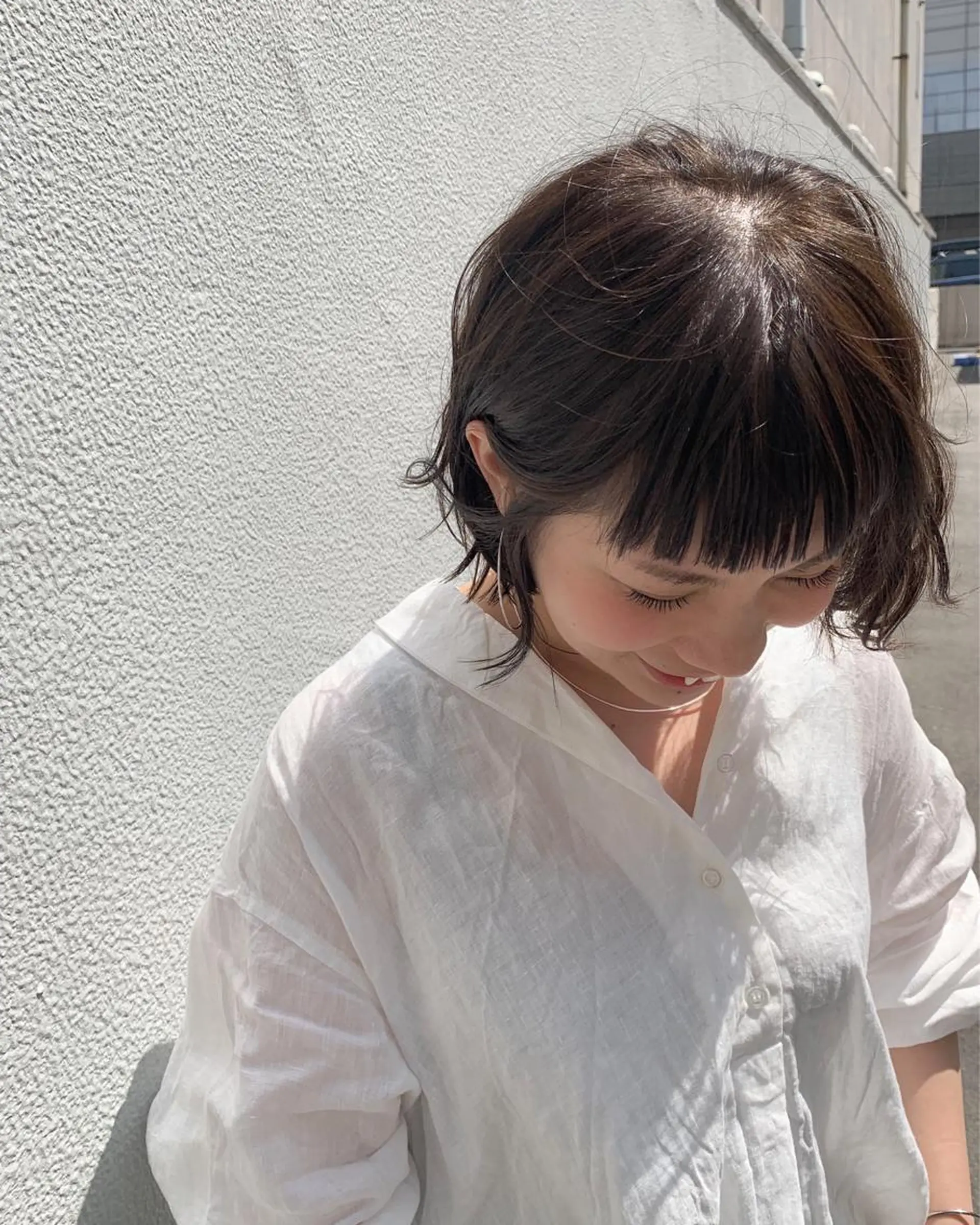 ショート カット ヘアカラー トリートメント 落合 妙佳のヘアスタイル