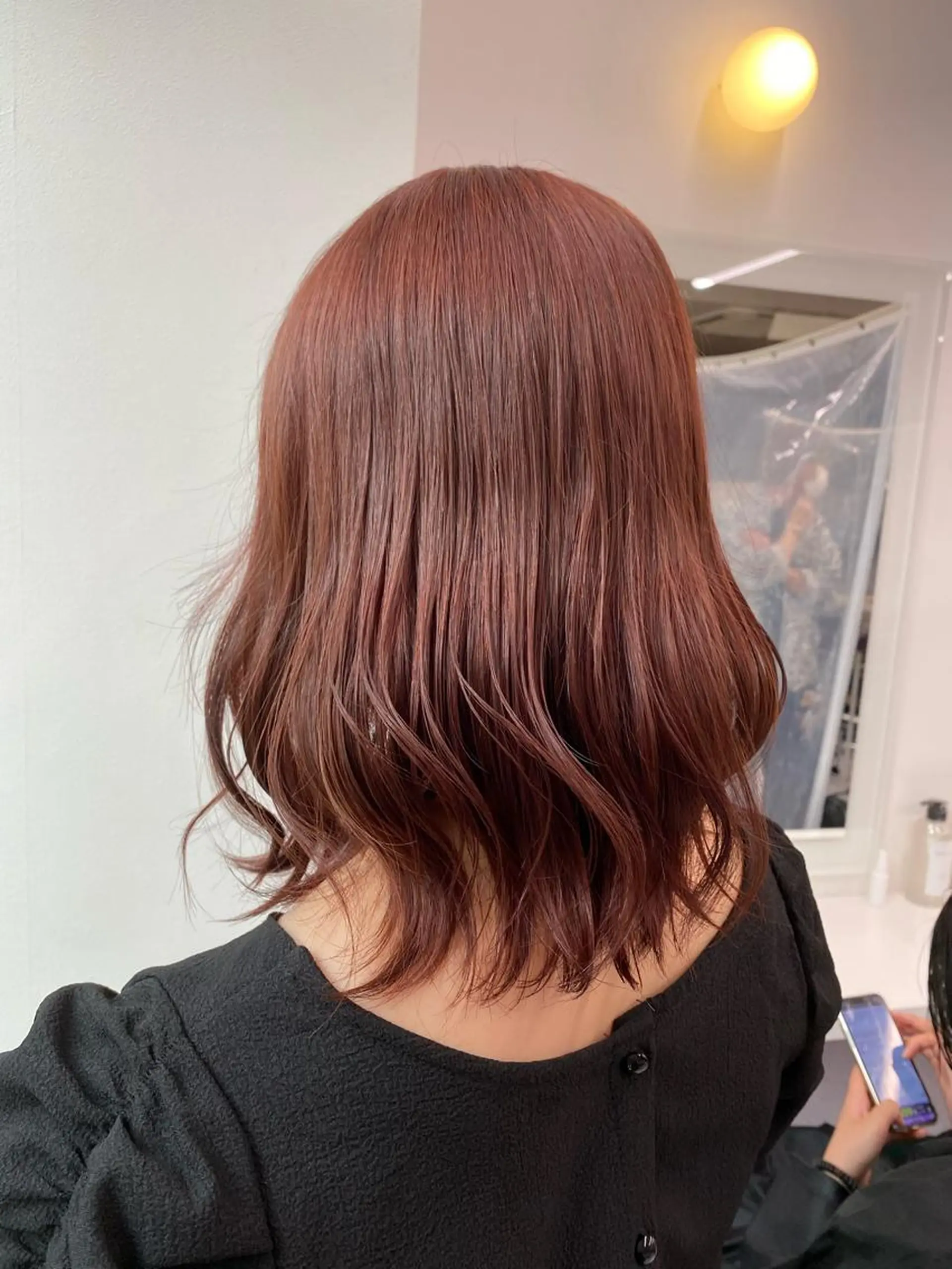 セミロング カラー ヘアアレンジ ブリーチ ダブルカラー ブリーチなしカラー ピンクカラー 髪質改善 TRU Shino🦋のマツエク・マツパデザイン