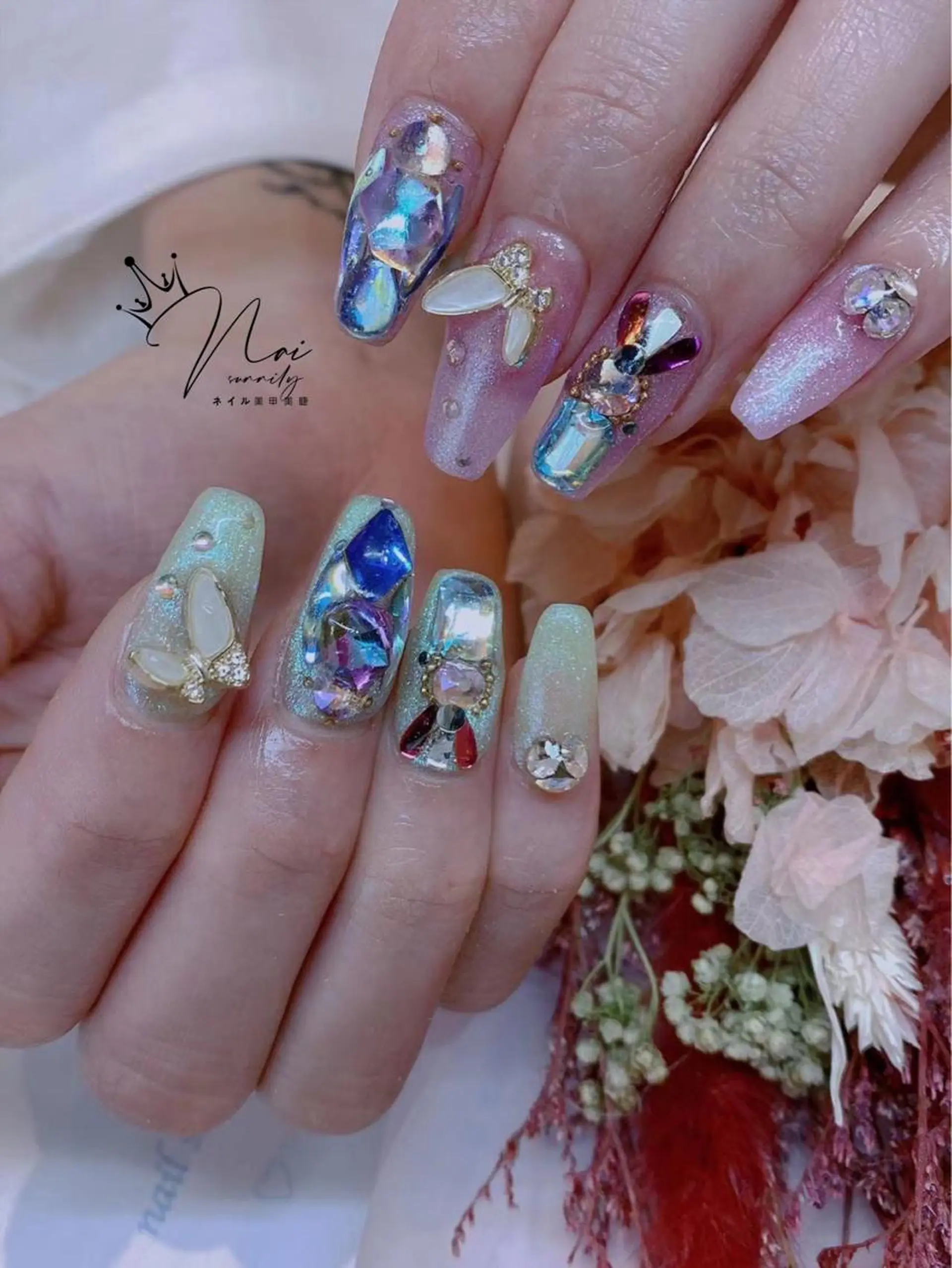 ネイル 長さだし専門店 M2　rikaのネイルデザイン