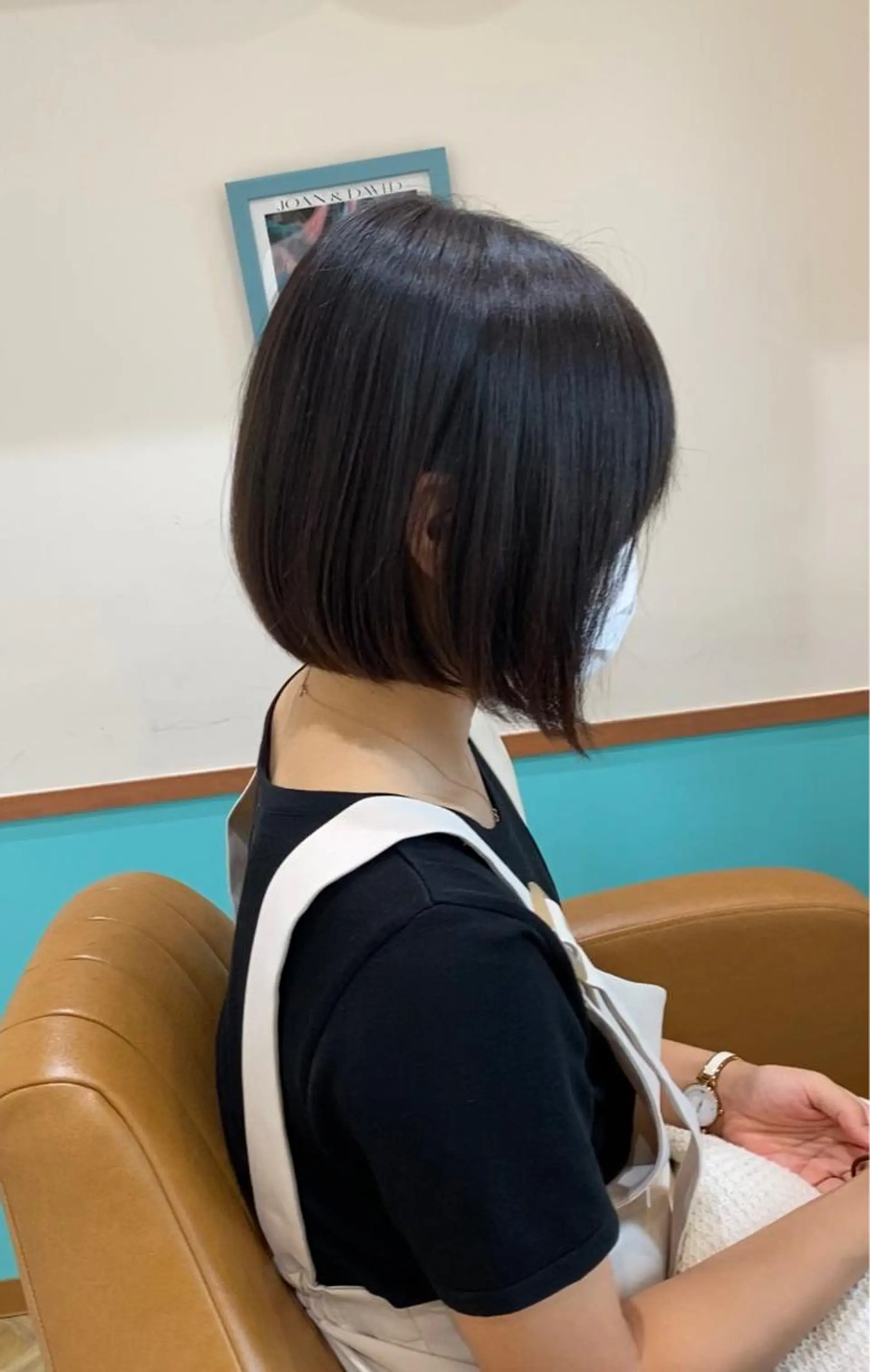 ショート レイヤー/韓国/ボブ 縮毛矯正/畠中ケントのヘアスタイル