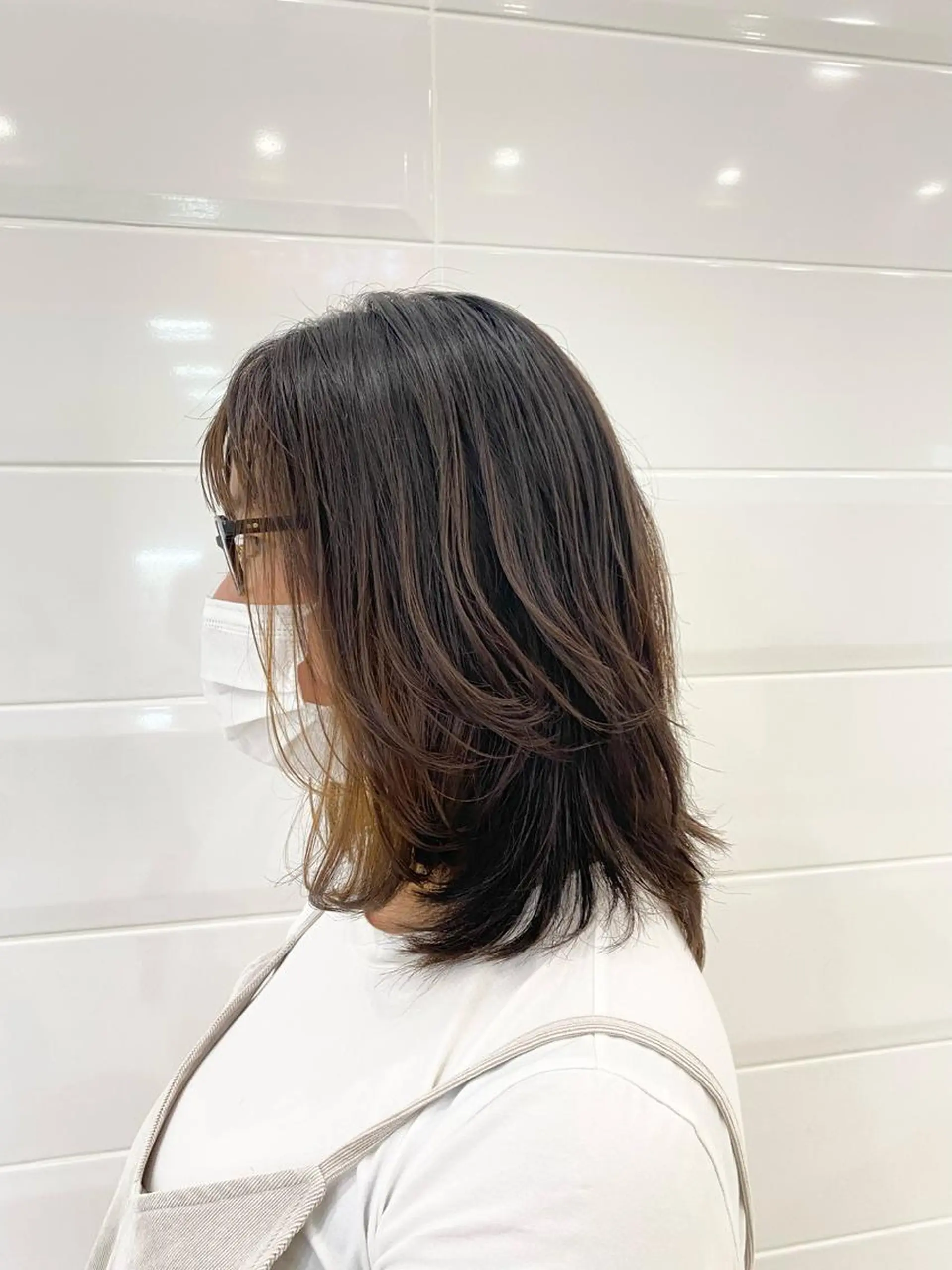ミディアム 竹内 美貴のヘアスタイル