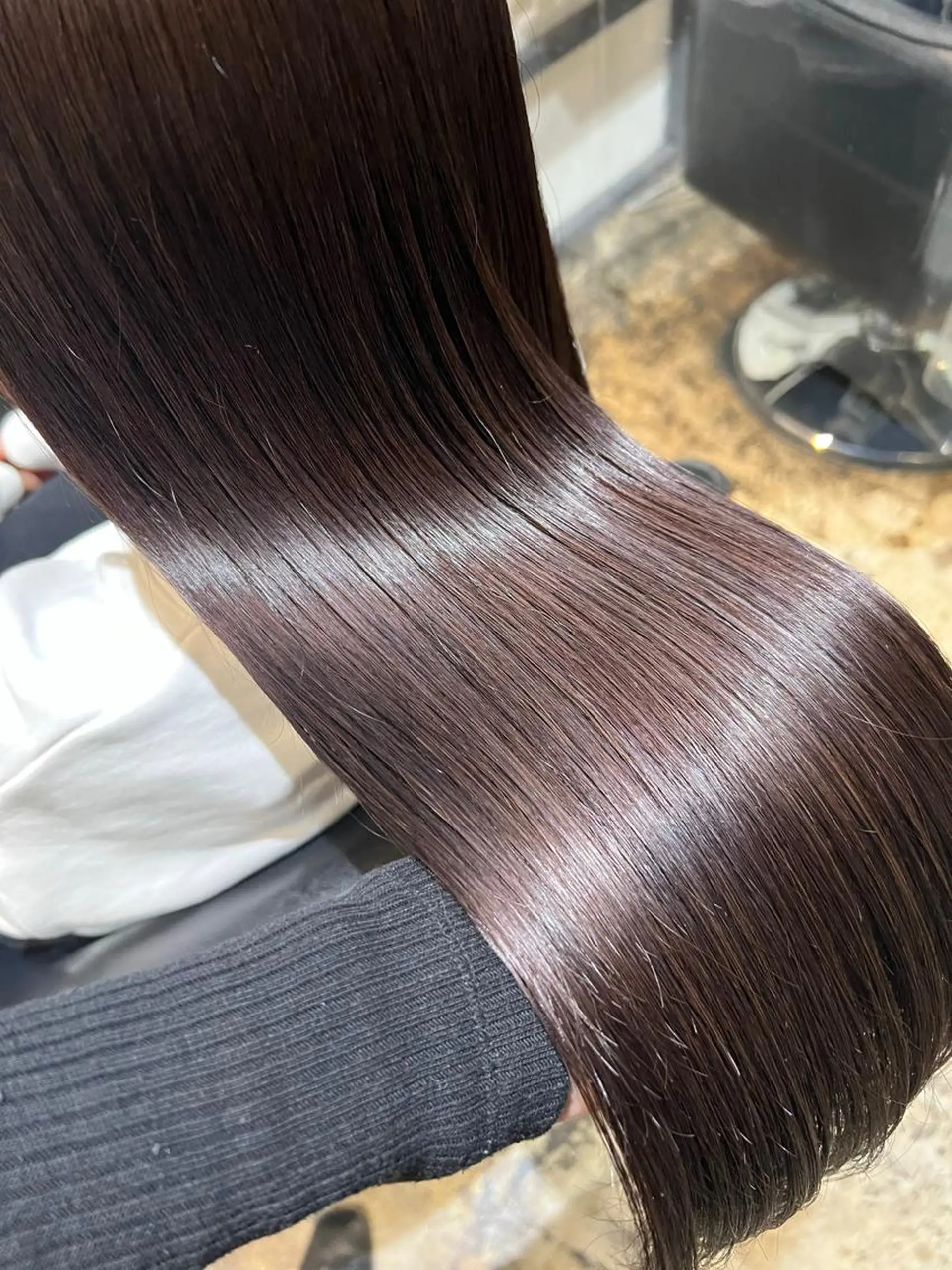 ミディアム カラー 縮毛矯正 心斎橋ヘアカラー 海外ﾚｲﾔｰ/マリナのヘアスタイル