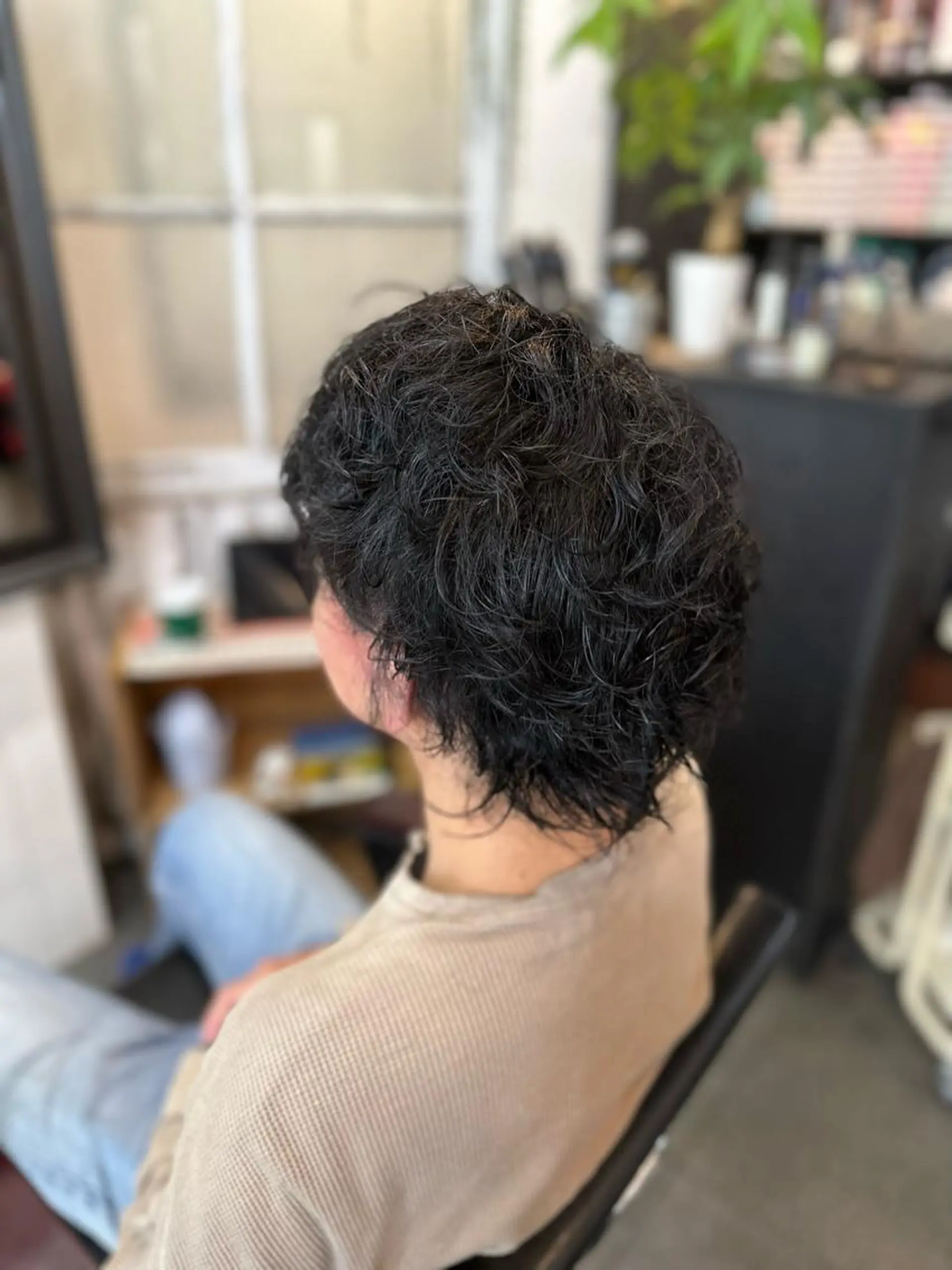 セミロング セミロングパーマ 伸ばしかけ ウルフカット カット パーマ 元住吉プランツヘアー ☘️丸山☘️のヘアスタイル