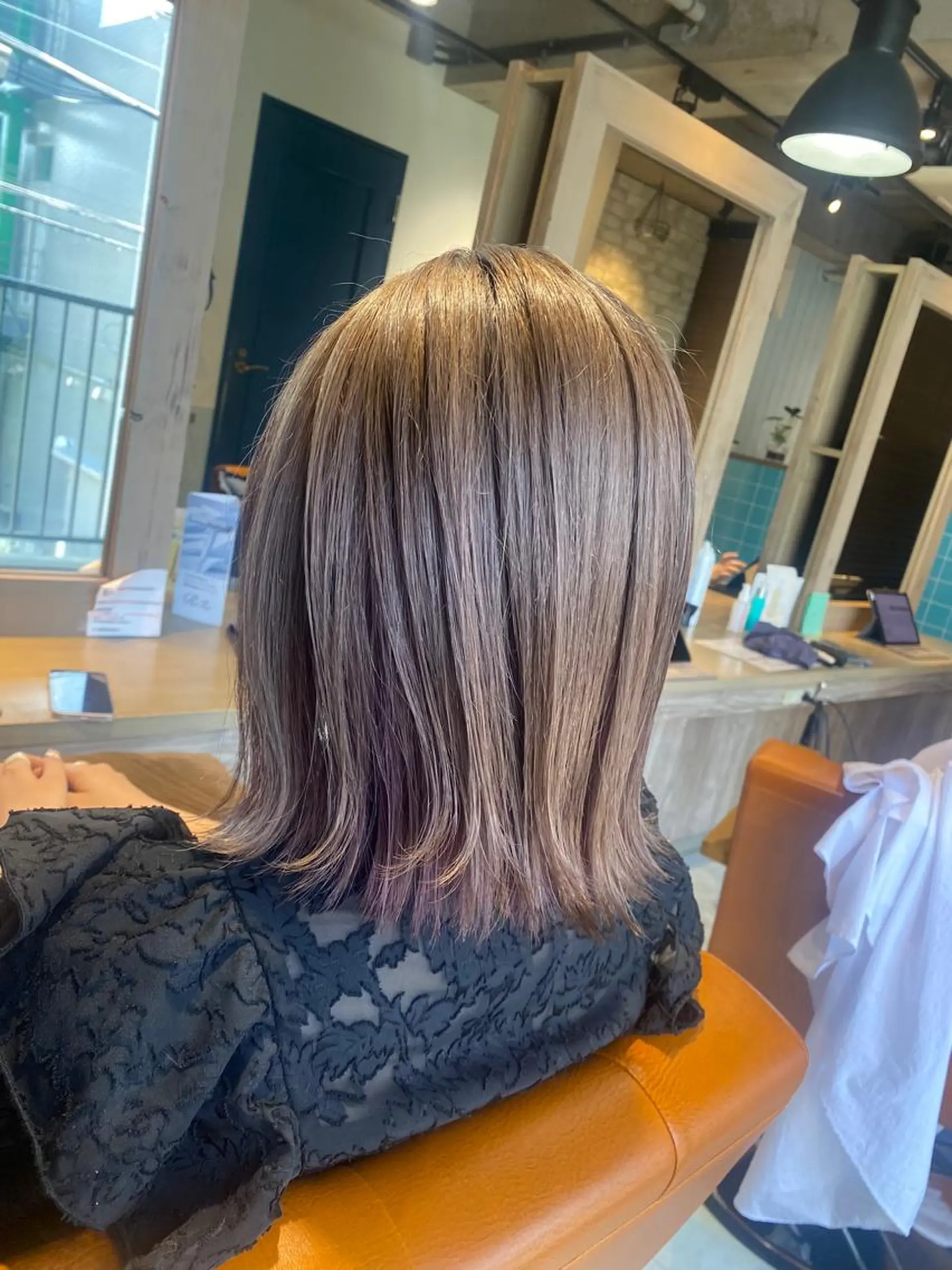 ミディアム 🐻結んで可愛い hair EMI🐻のヘアスタイル