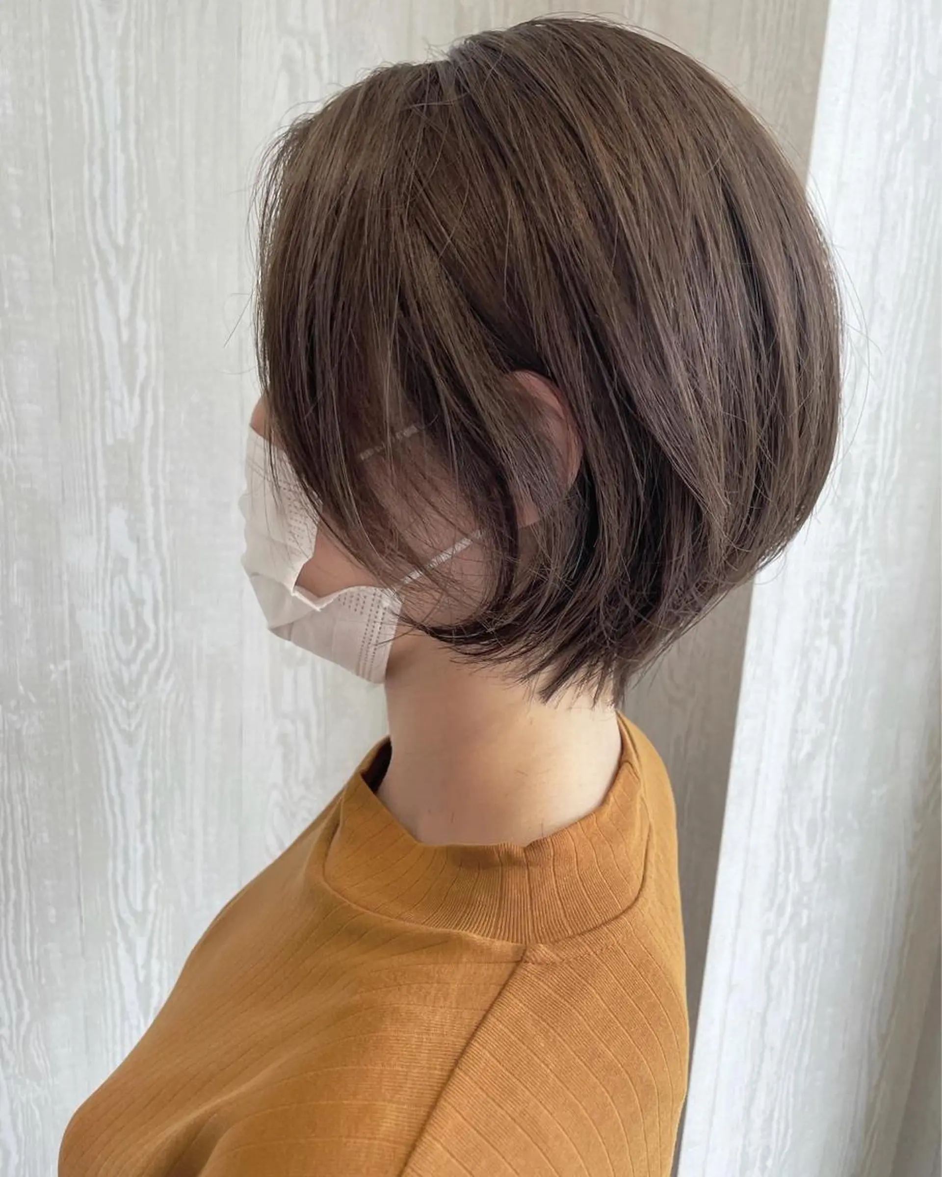 ショート カラー アッシュ 透明感カラー 外国人風カラー 髪質改善 レイヤーカット カット ヘアカラー トリートメント 河合秀明/ショート /ボブ/レイヤーのヘアスタイル