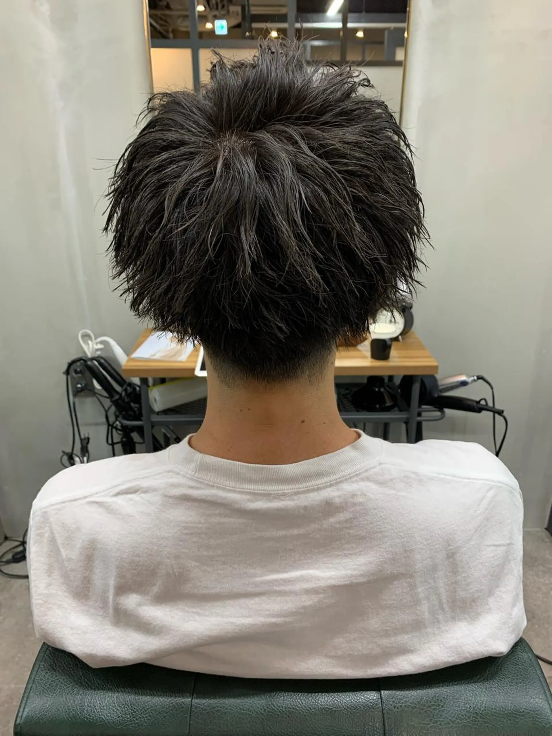 ショート パーマ メンズ カット パーマ 【S.BROOM】 店長　西川徹のヘアスタイル