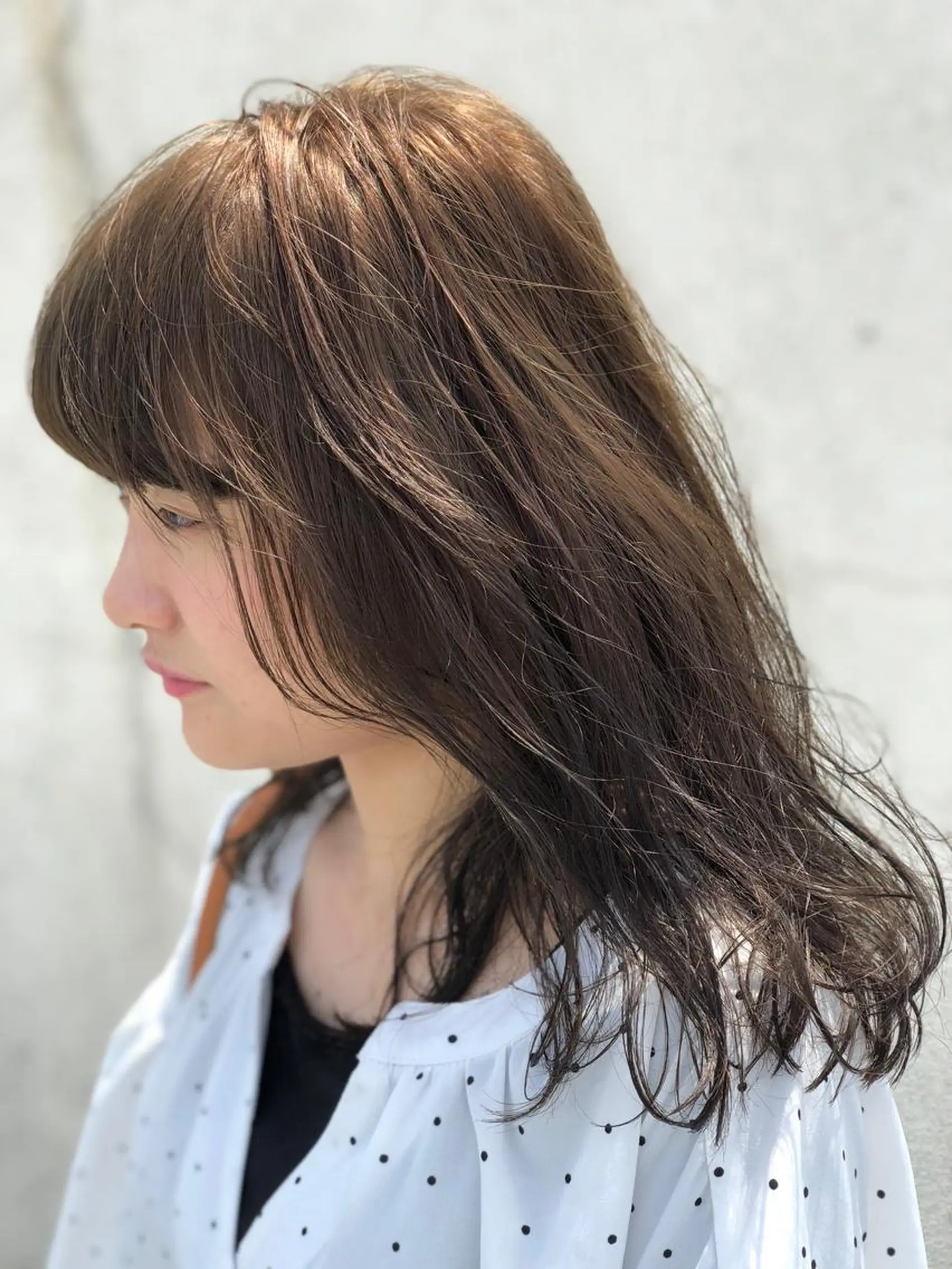 セミロング カラー AYAKA 下北沢suuのヘアスタイル