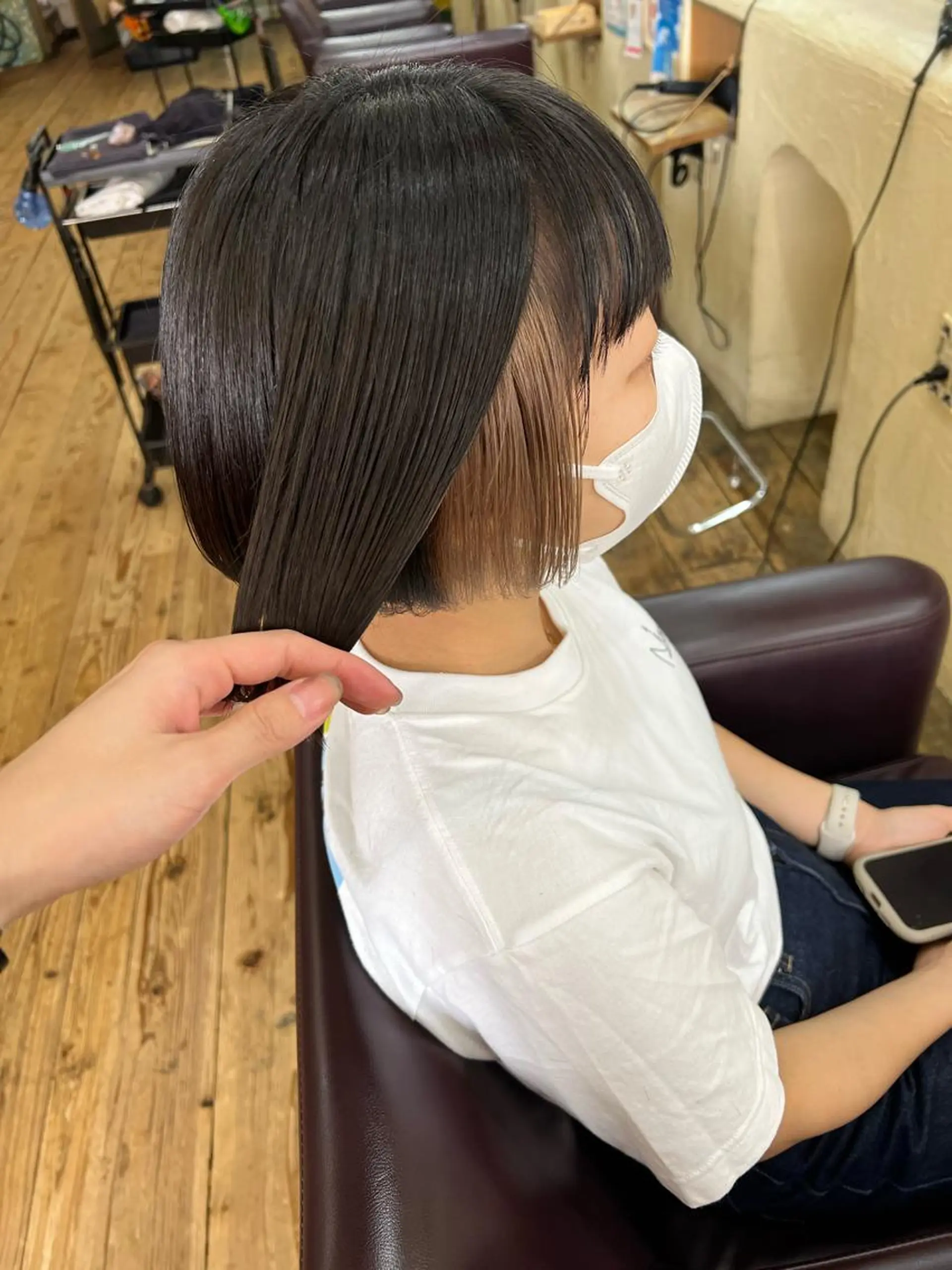 ショート カラー ヘアアレンジ ベージュカラー 「sumi」 AMIのヘアスタイル