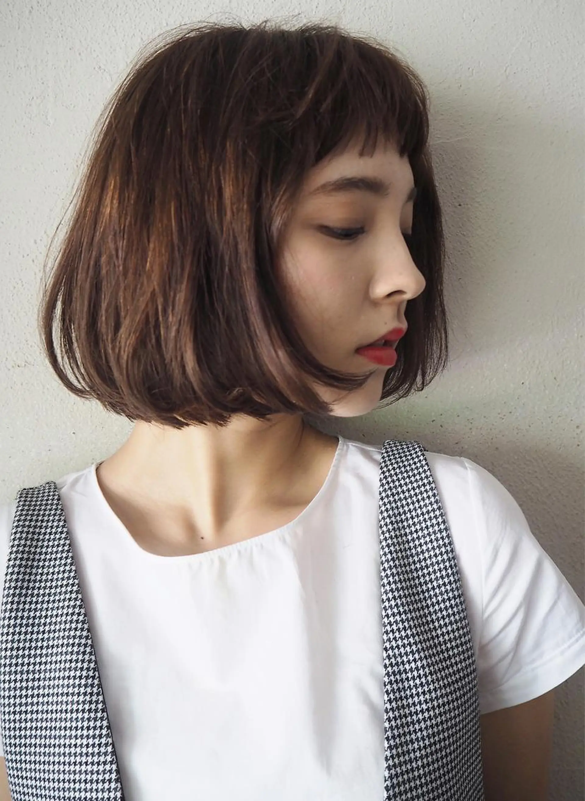 ミディアム カット ヘアカラー トリートメント 高橋 悠介のヘアスタイル