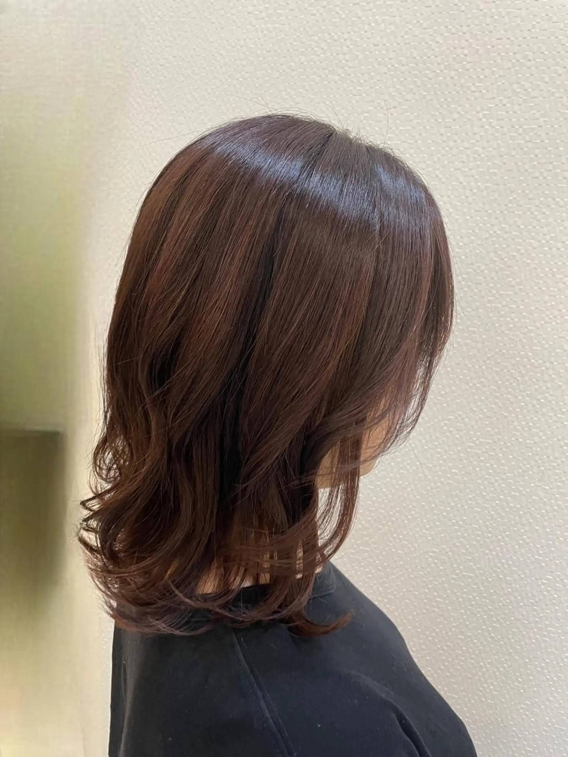 ミディアム カラー ブルーカラー ピンクカラー ヘアカラー アールグランデ あやのヘアスタイル