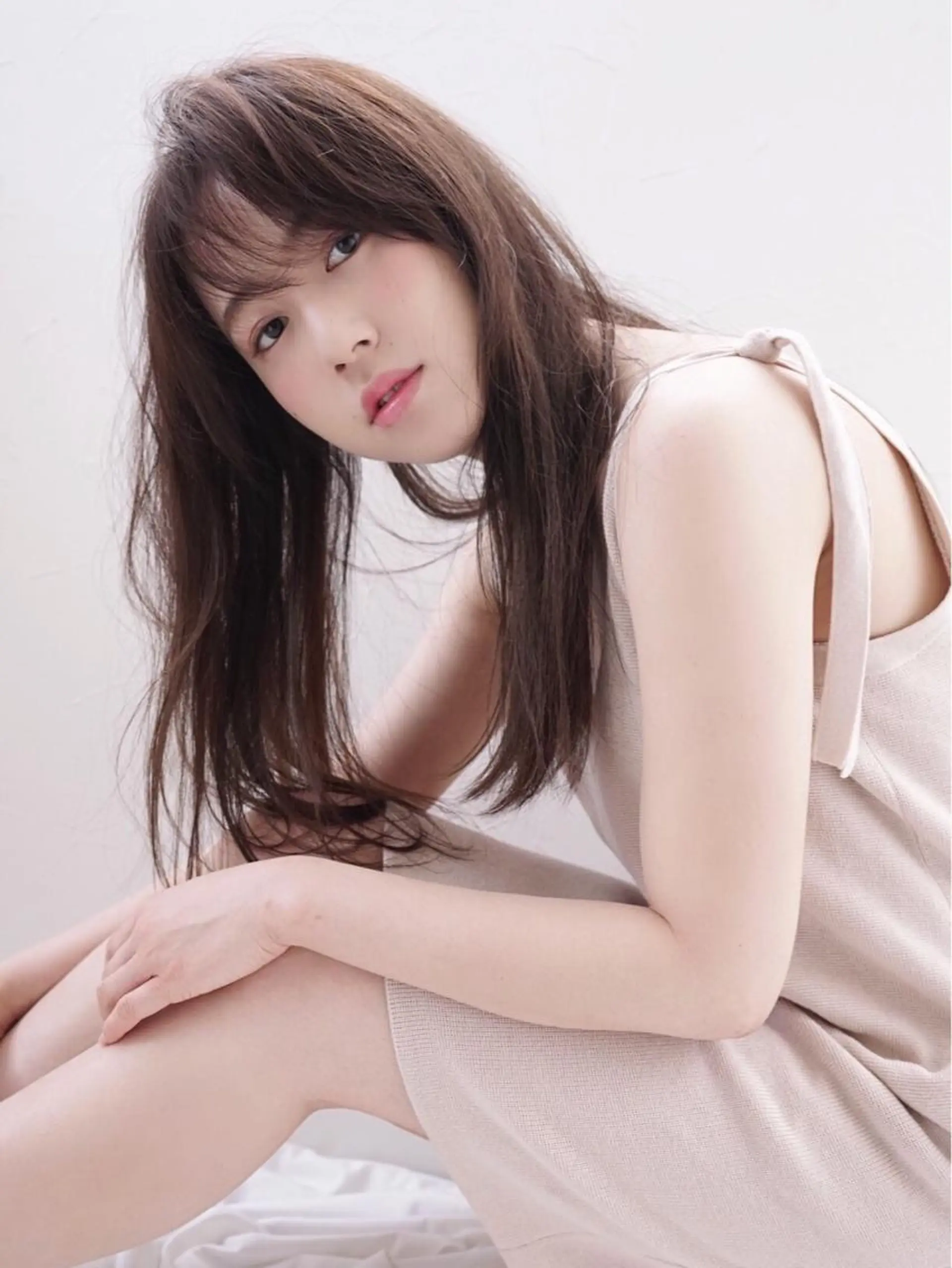 ロング カラー カット ヘアカラー トリートメント 花井 啓好のヘアスタイル