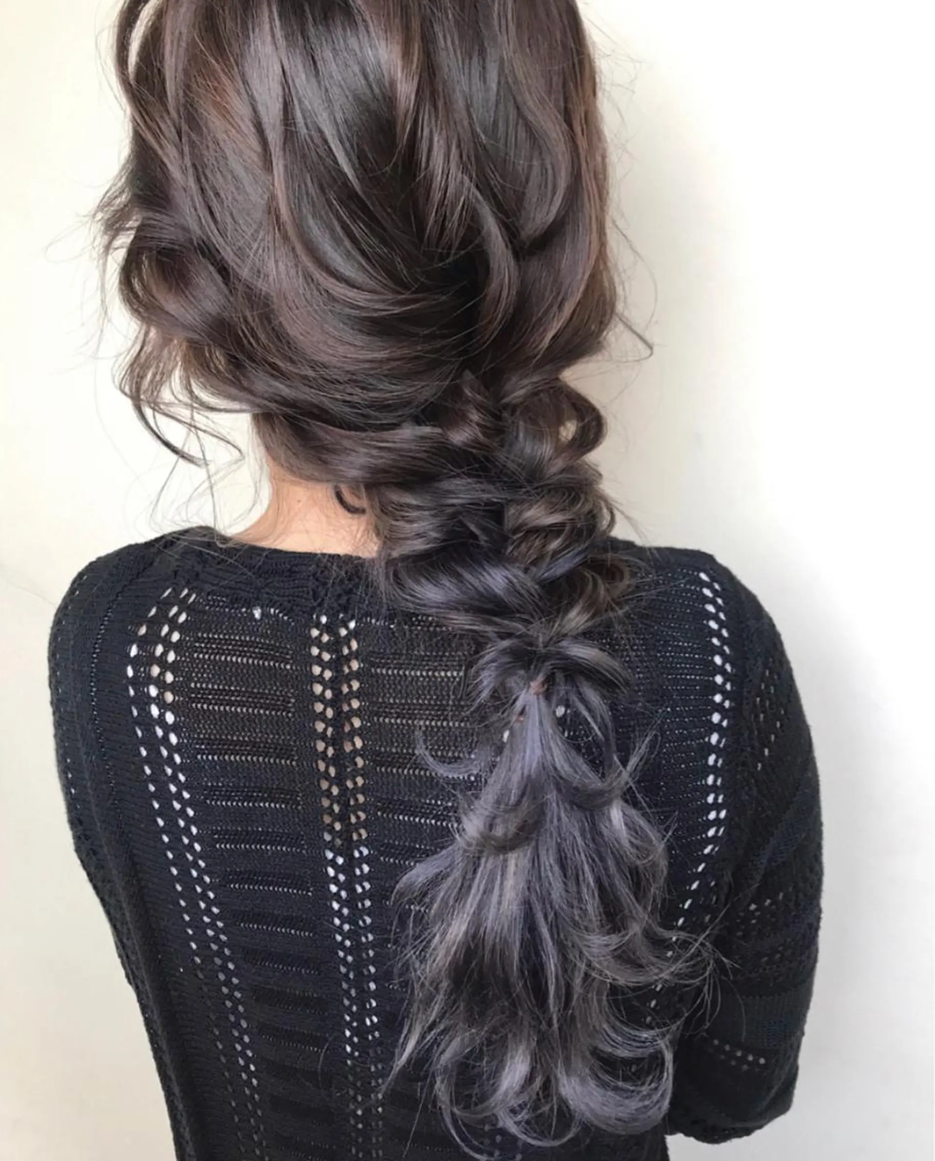 ロング カラー ヘアアレンジ ヘアカラー トリートメント ハイライト、レイヤー カット/西梅田/中西のヘアスタイル