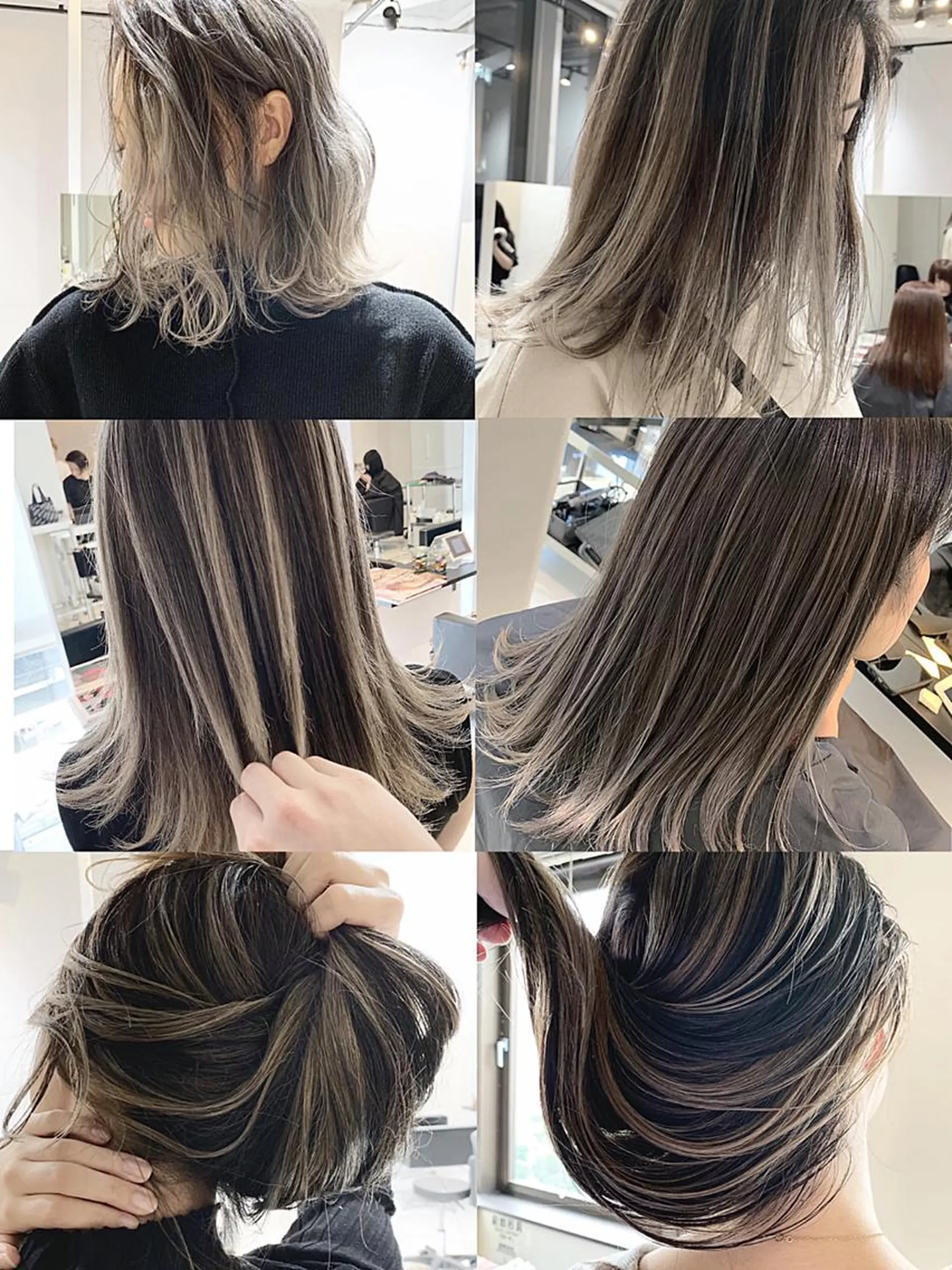 ロング カラー ヘアアレンジ バレイヤージュ レイヤーカット 阿部 圭悟のヘアスタイル