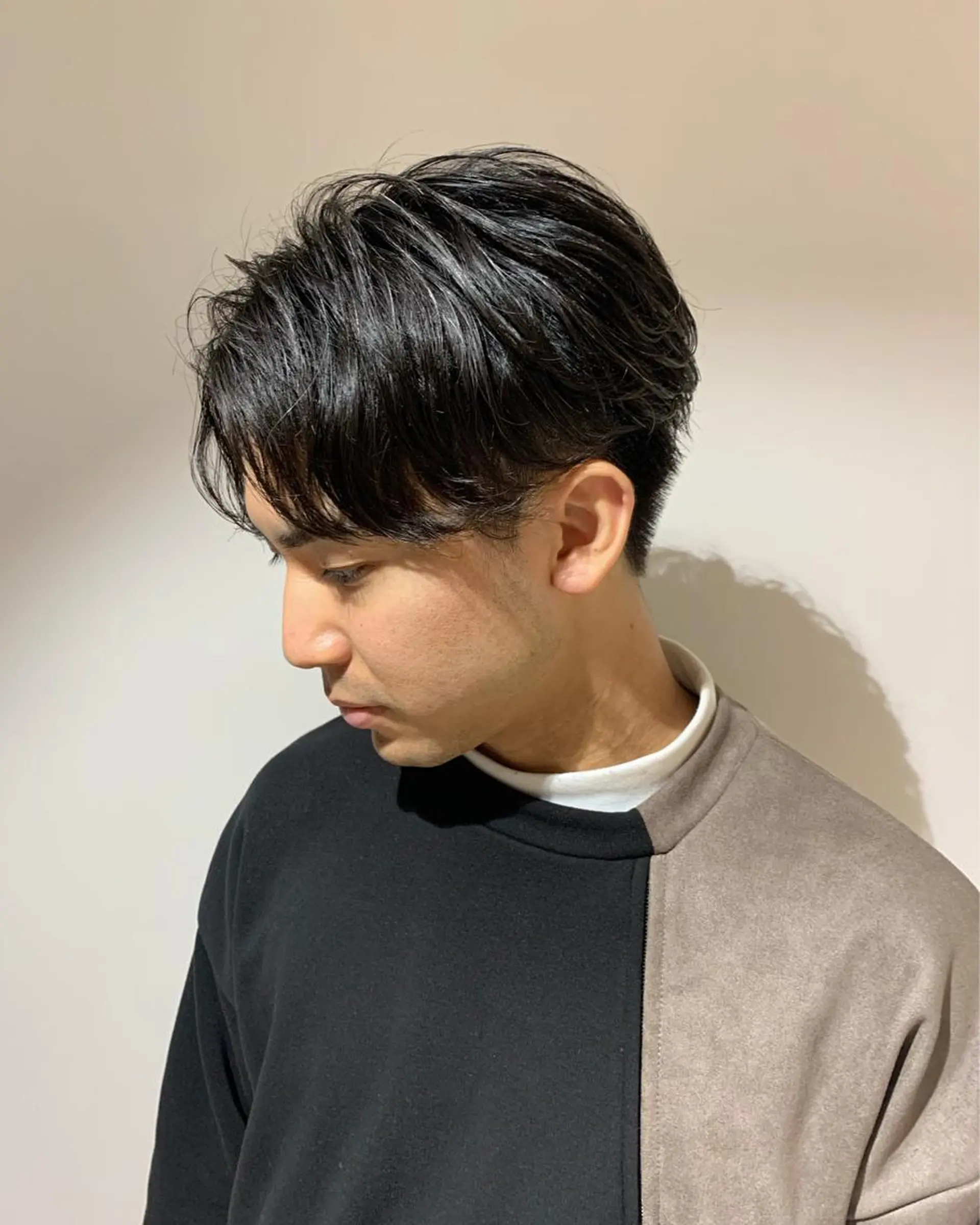 ショート メンズ センターパート メンズパーマ カット stylist hiro by schon所属・大人男髪/メンズ パーマ/hiroのヘアスタイル