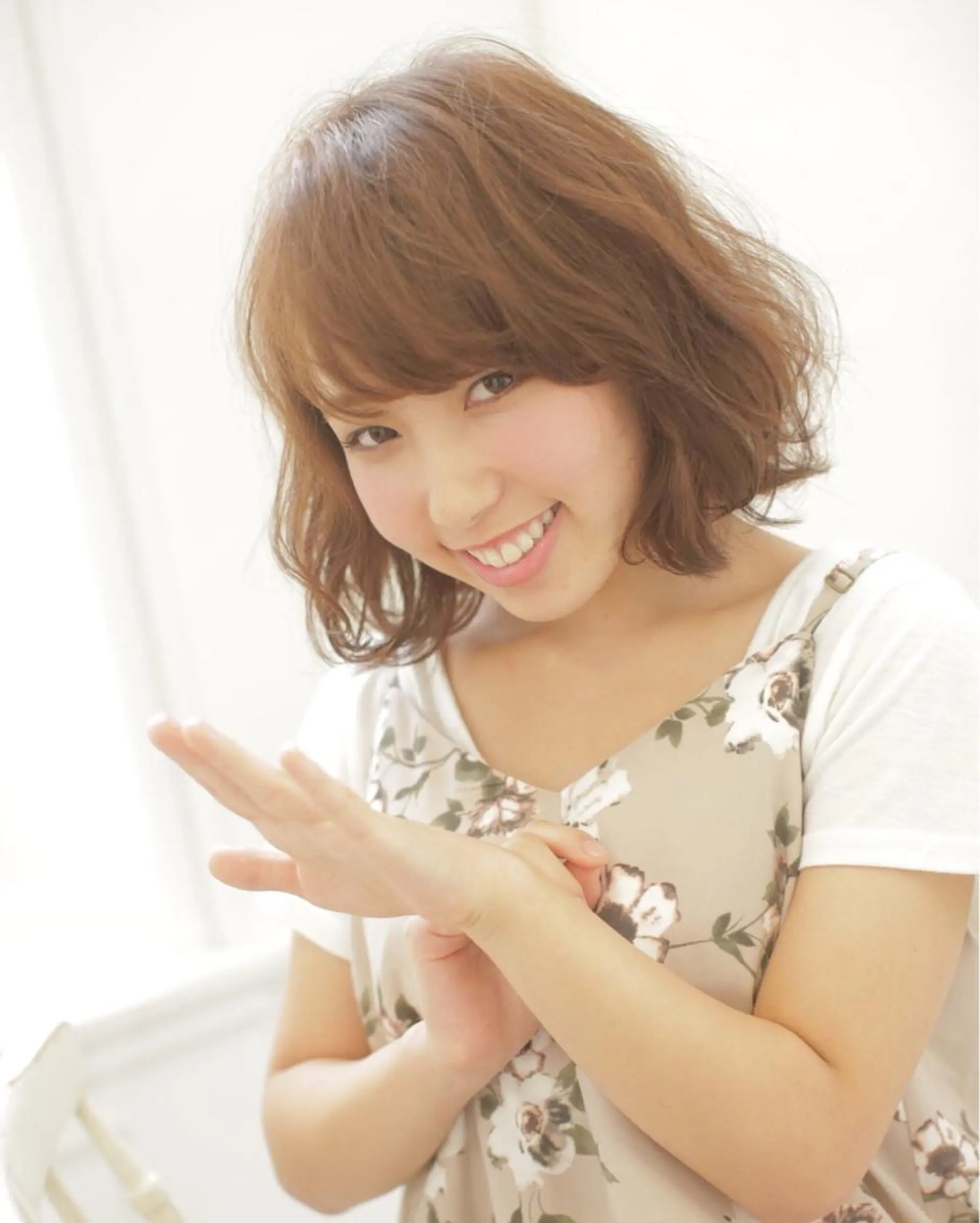 ショート ミディアム パーマ ミディアムパーマ _WHITE高槻店 yusukeのヘアスタイル