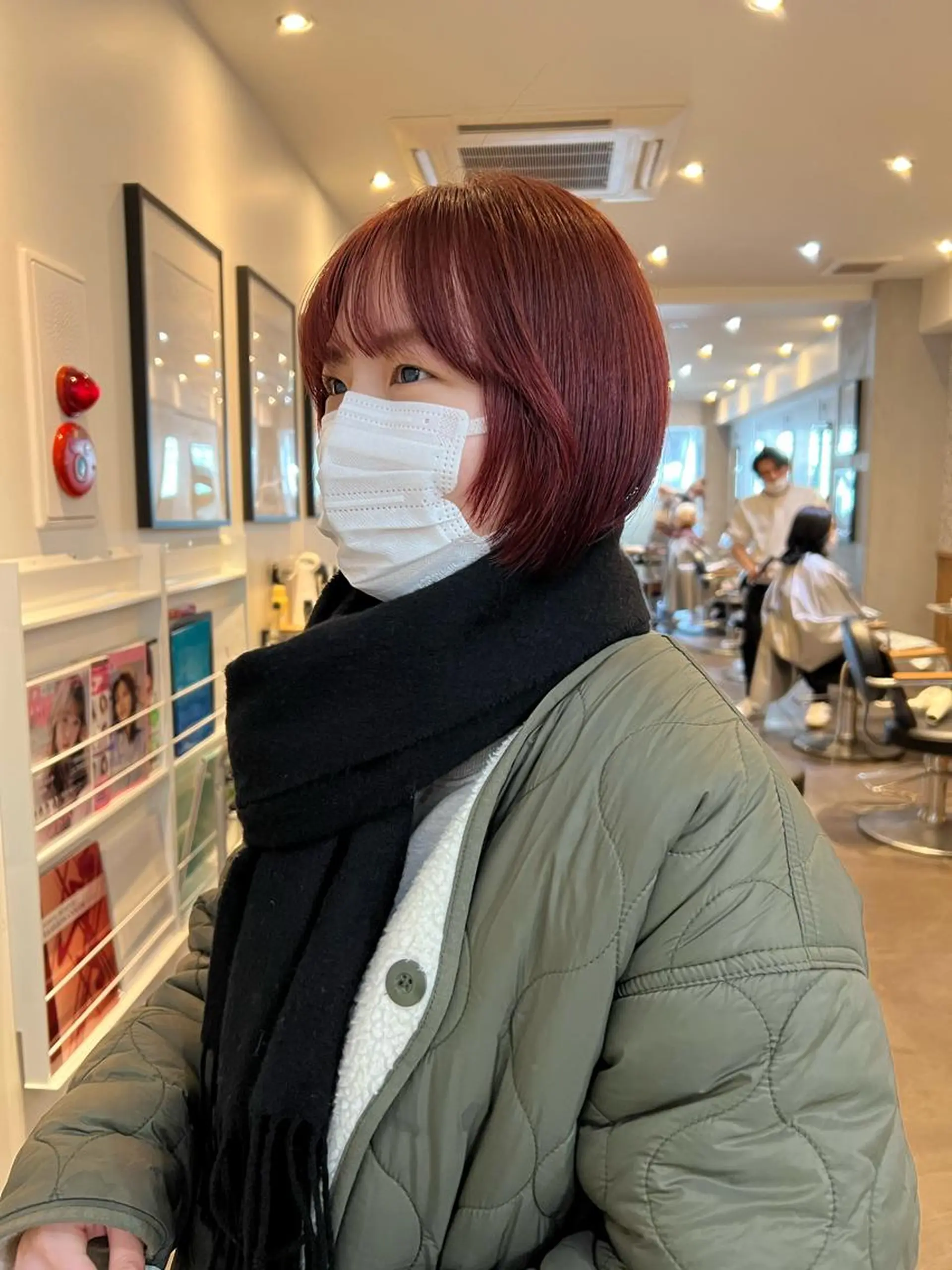 ミディアム カット ヘアカラー 渋谷/暖色系カラー kotoha🍊のヘアスタイル