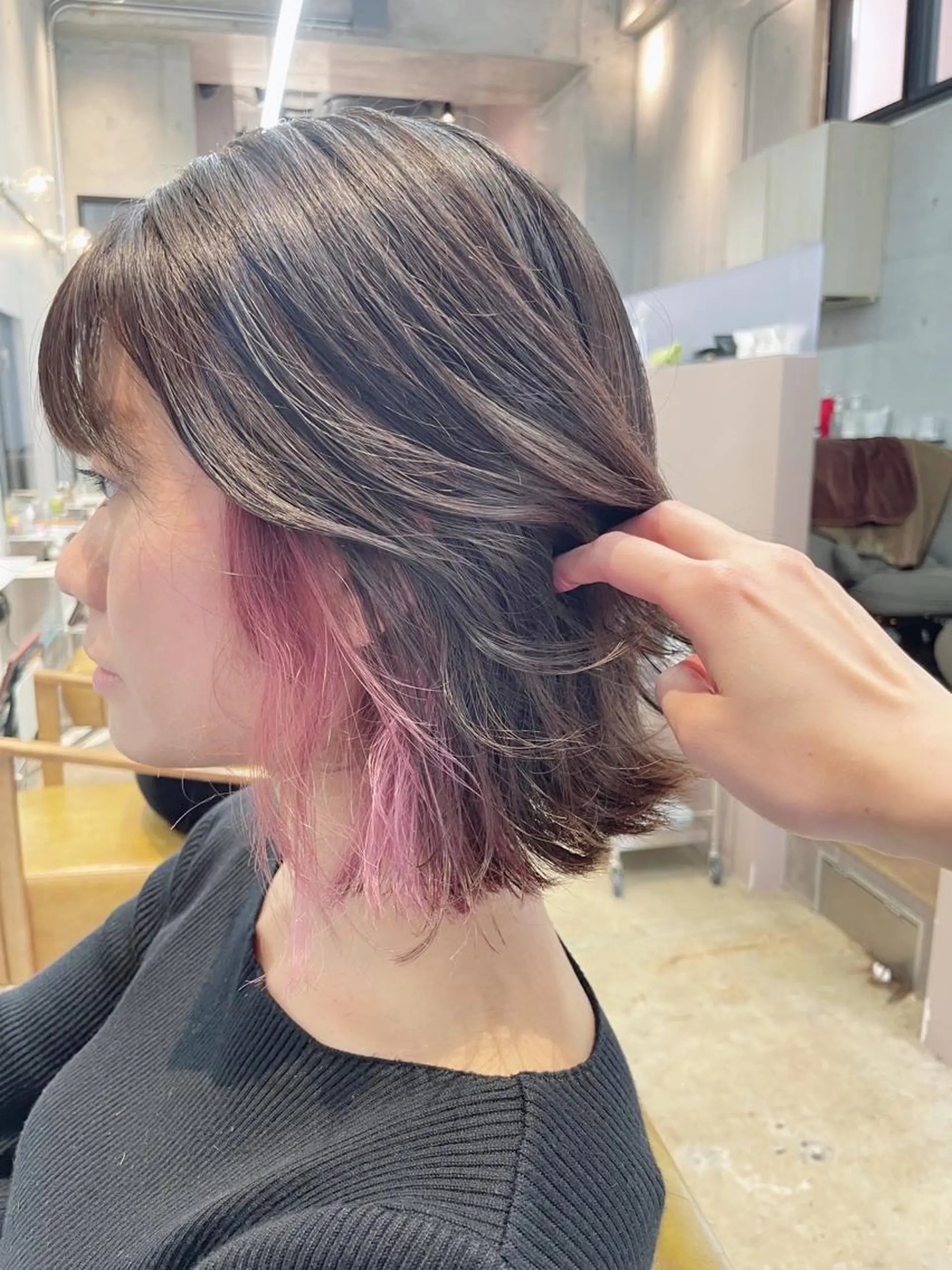 ミディアム カット ヘアカラー 【髪質改善✨】 sanaのヘアスタイル