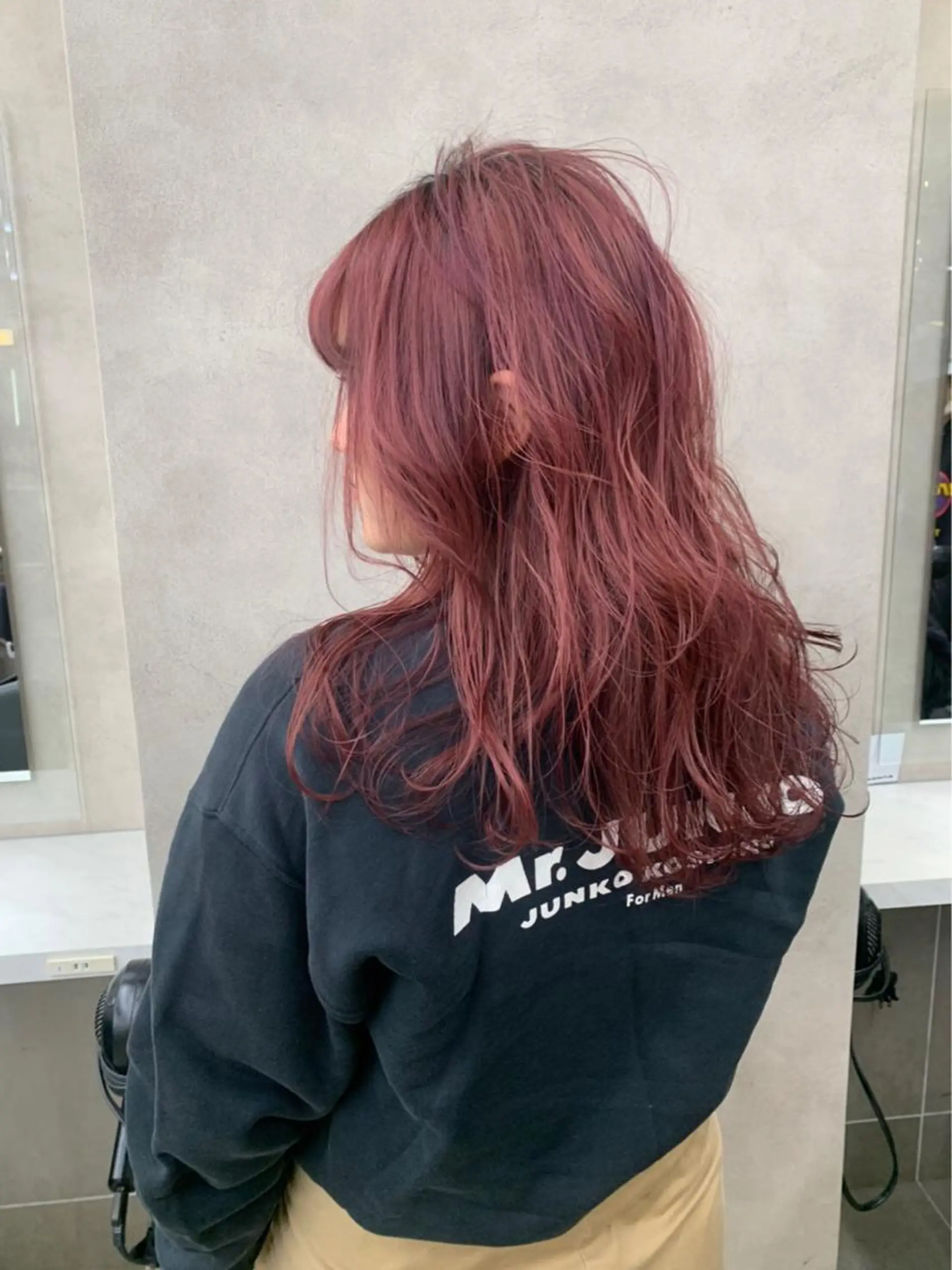 セミロング カラー ブリーチ ケアブリーチ ダブルカラー ハイトーンカラー ピンクカラー 🤎カラー比率90% 🤍TAKAYAのヘアスタイル