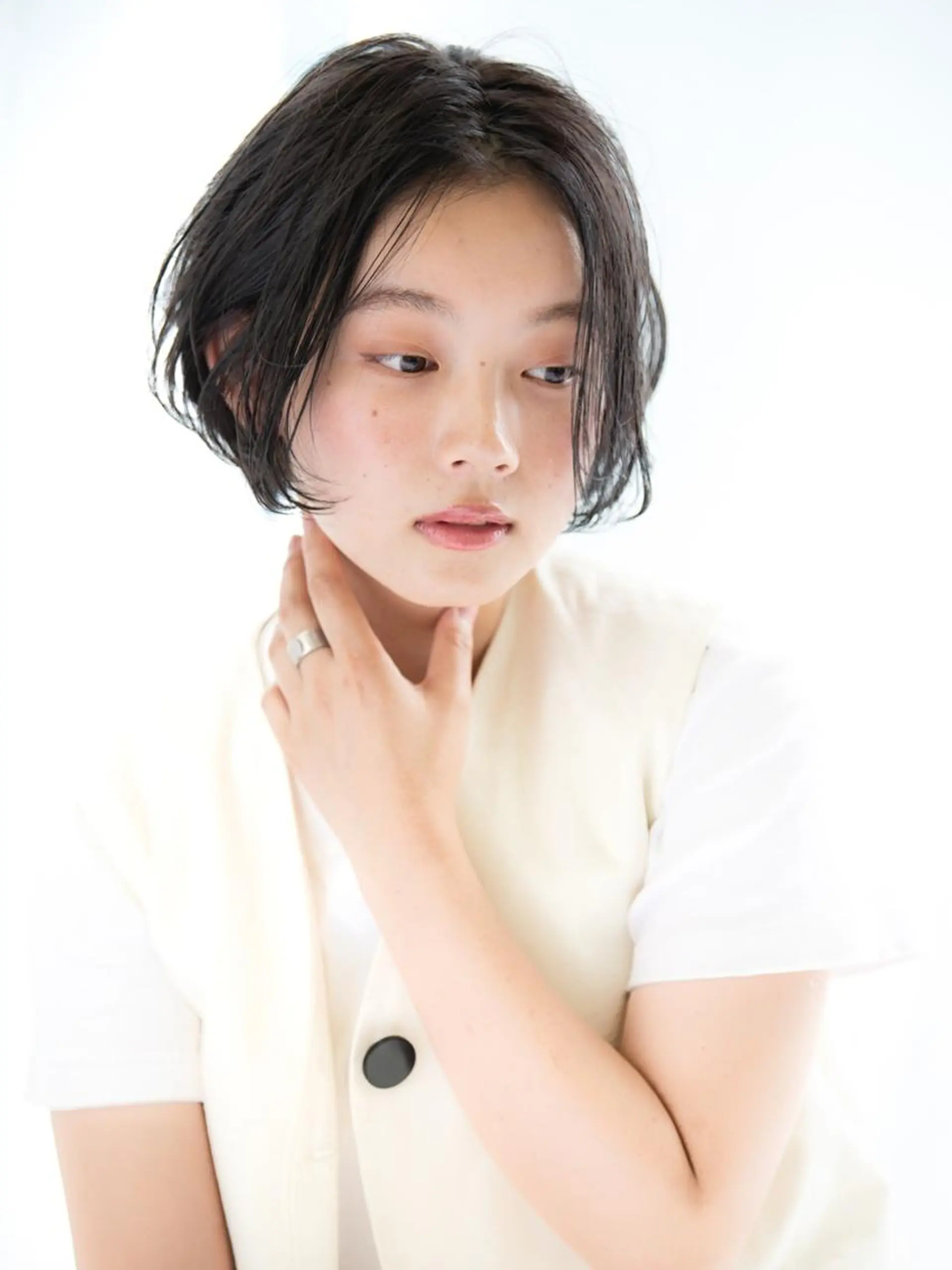 ショート カラー レイヤーカット✂️ 横浜No1♡下鳥翔子のヘアスタイル