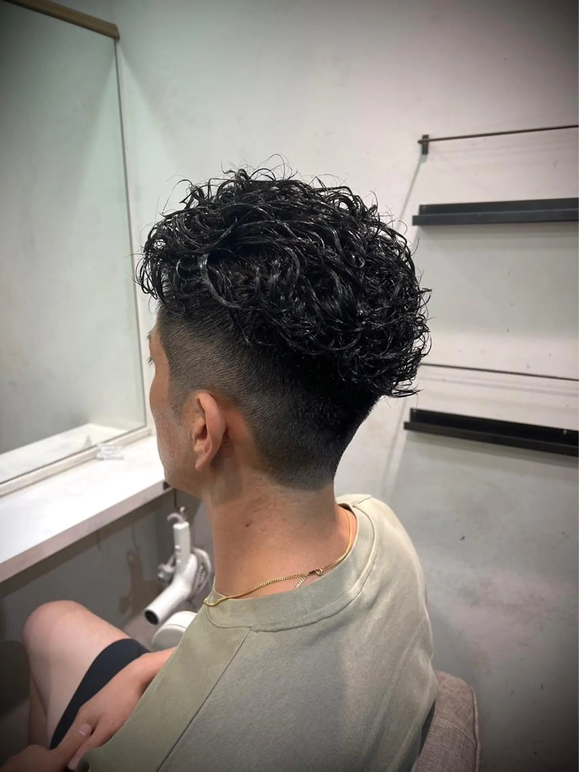 ショート カラー パーマ メンズ アイブロウ メンズパーマ 京都駅メンズカット/ パーマ/Keigoのヘアスタイル