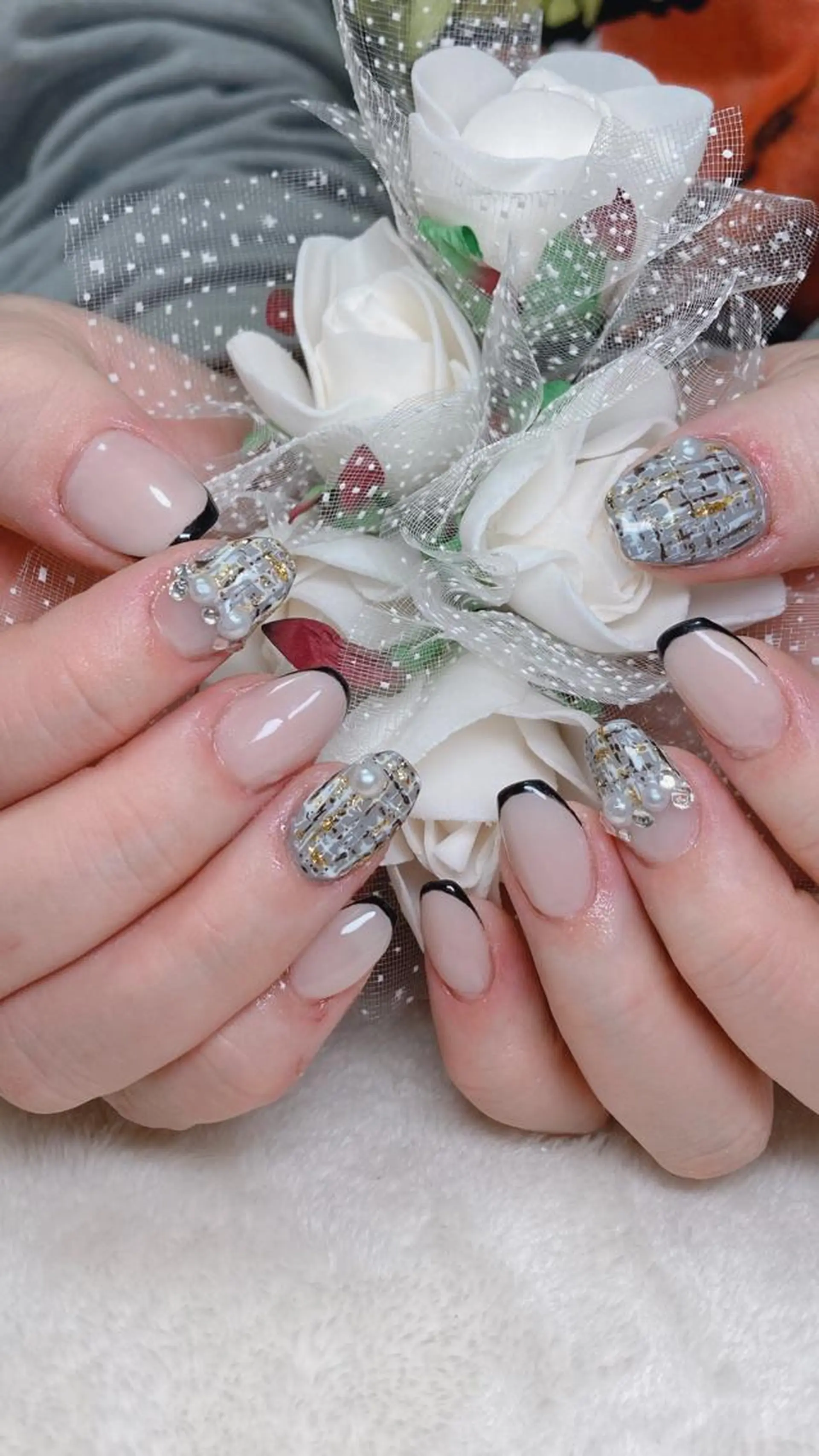 ネイル ツイードネイル ハンドネイル 大和田 美貴のネイルデザイン