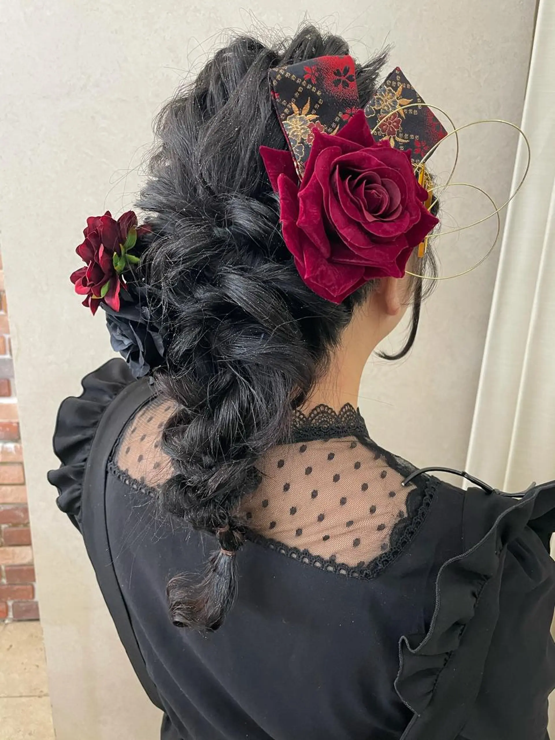 ミディアム ヘアアレンジ 成人式 結婚式・ブライダル デート 🦋高瀬寛菜🦋 韓国/ブリーチのヘアスタイル