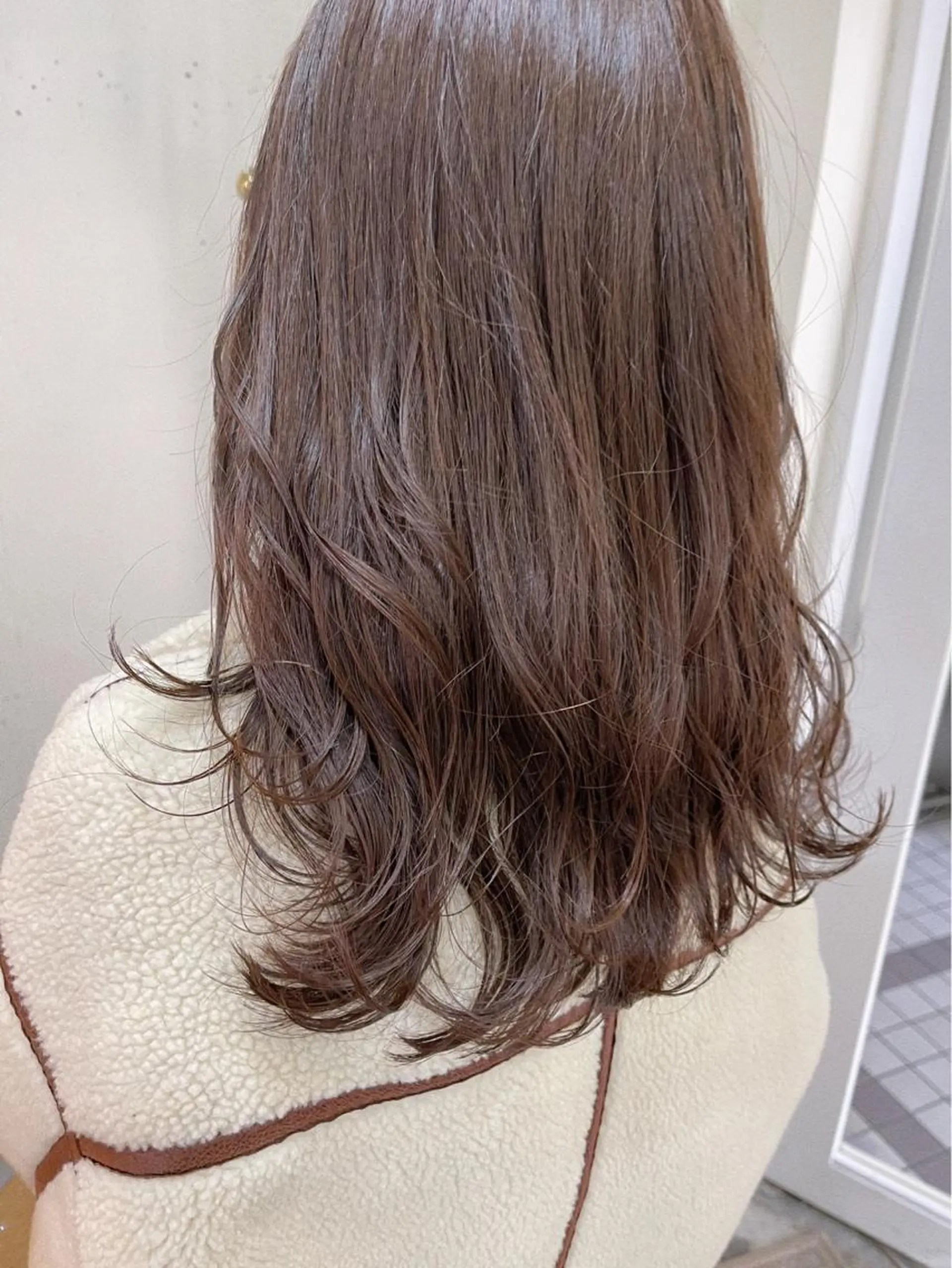 ミディアム カラー ベージュカラー ❏アンニュイパーマ 川原畑 拓也❏のヘアスタイル