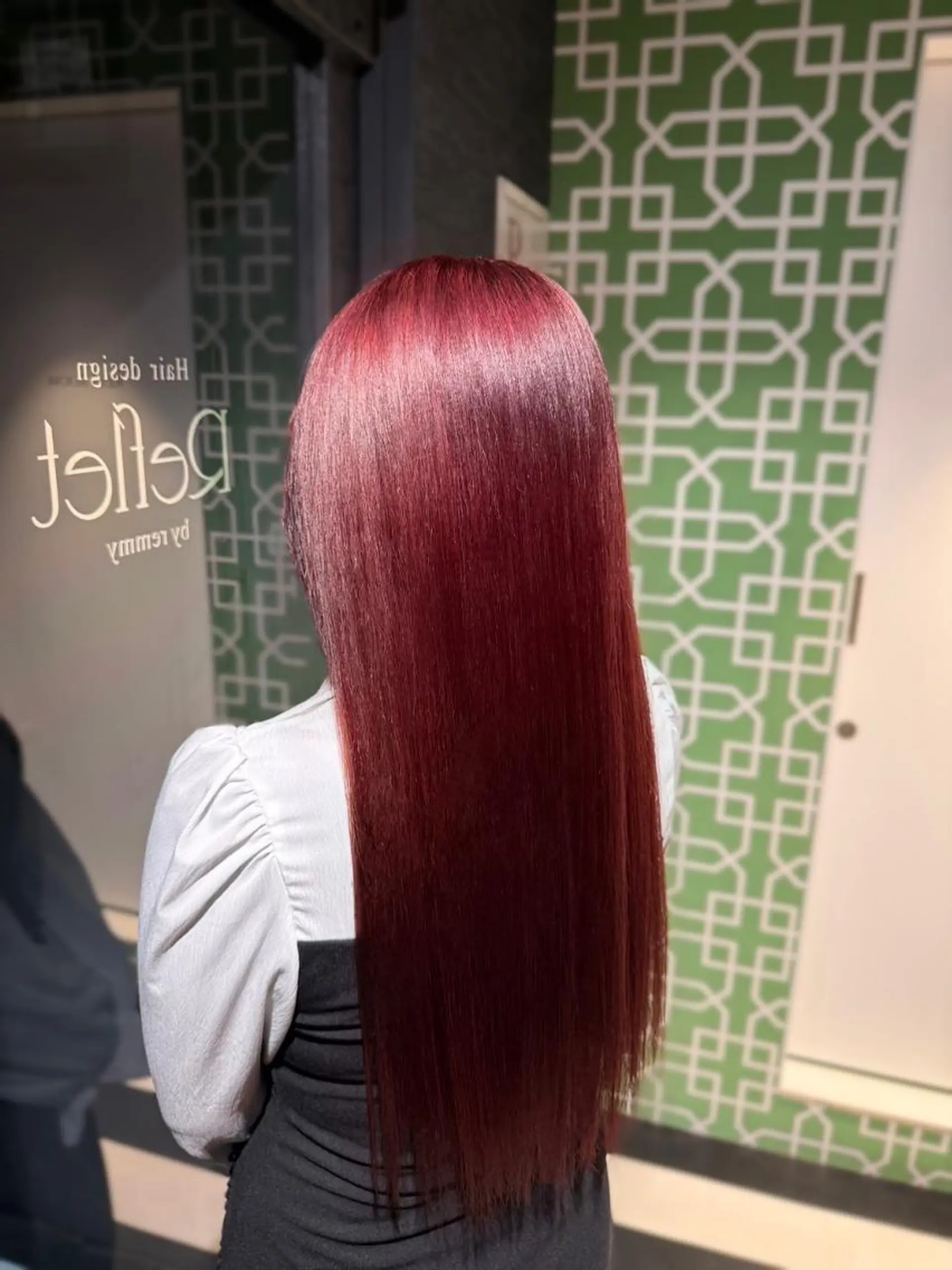 ロング カラー ヘアカラー エクステ Reflet 新宿/プルエクステのヘアスタイル