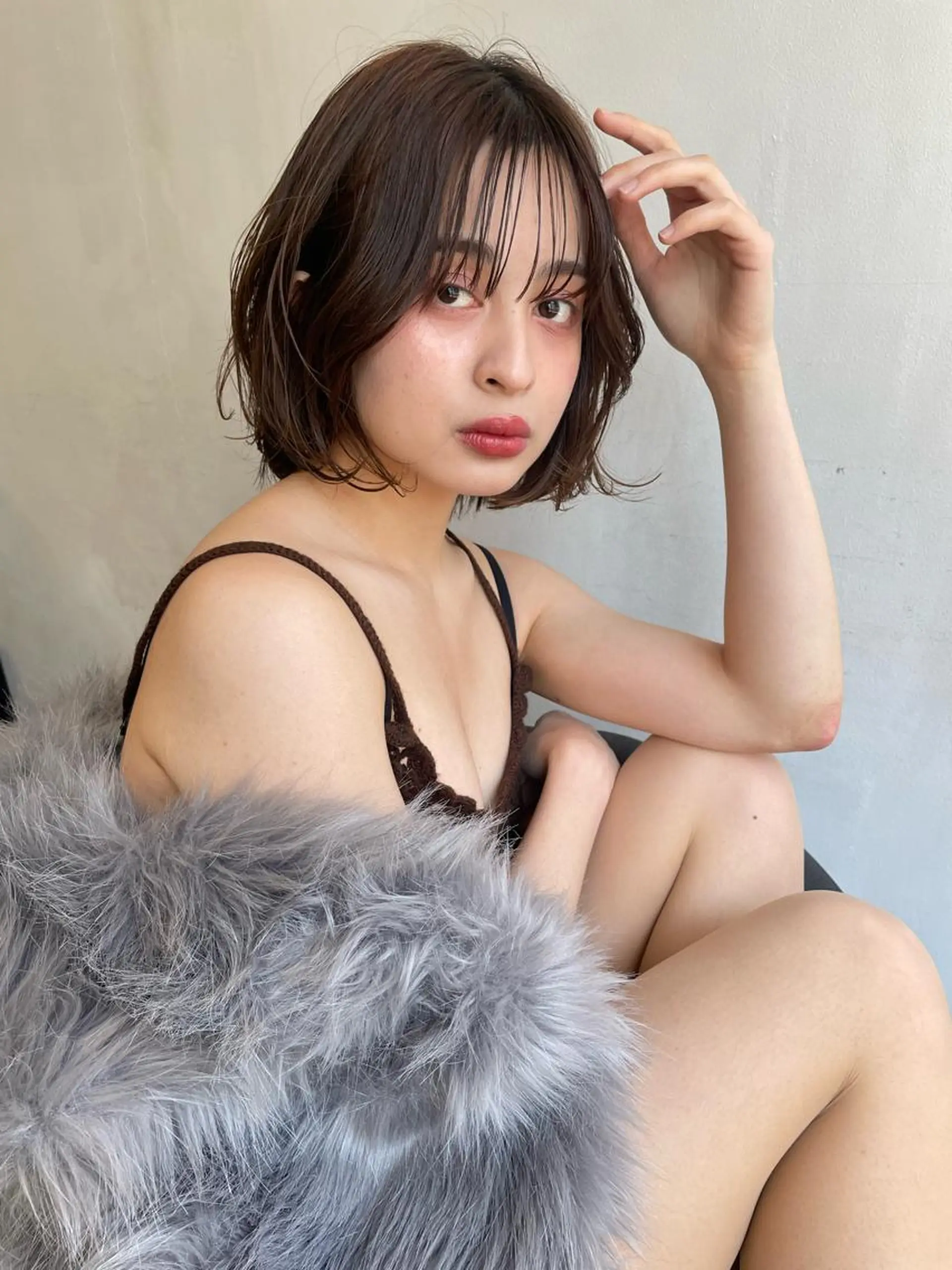 ショート カラー カット ヘアカラー トリートメント ショート/ボブ/ 心斎橋/宮脇美奈のヘアスタイル