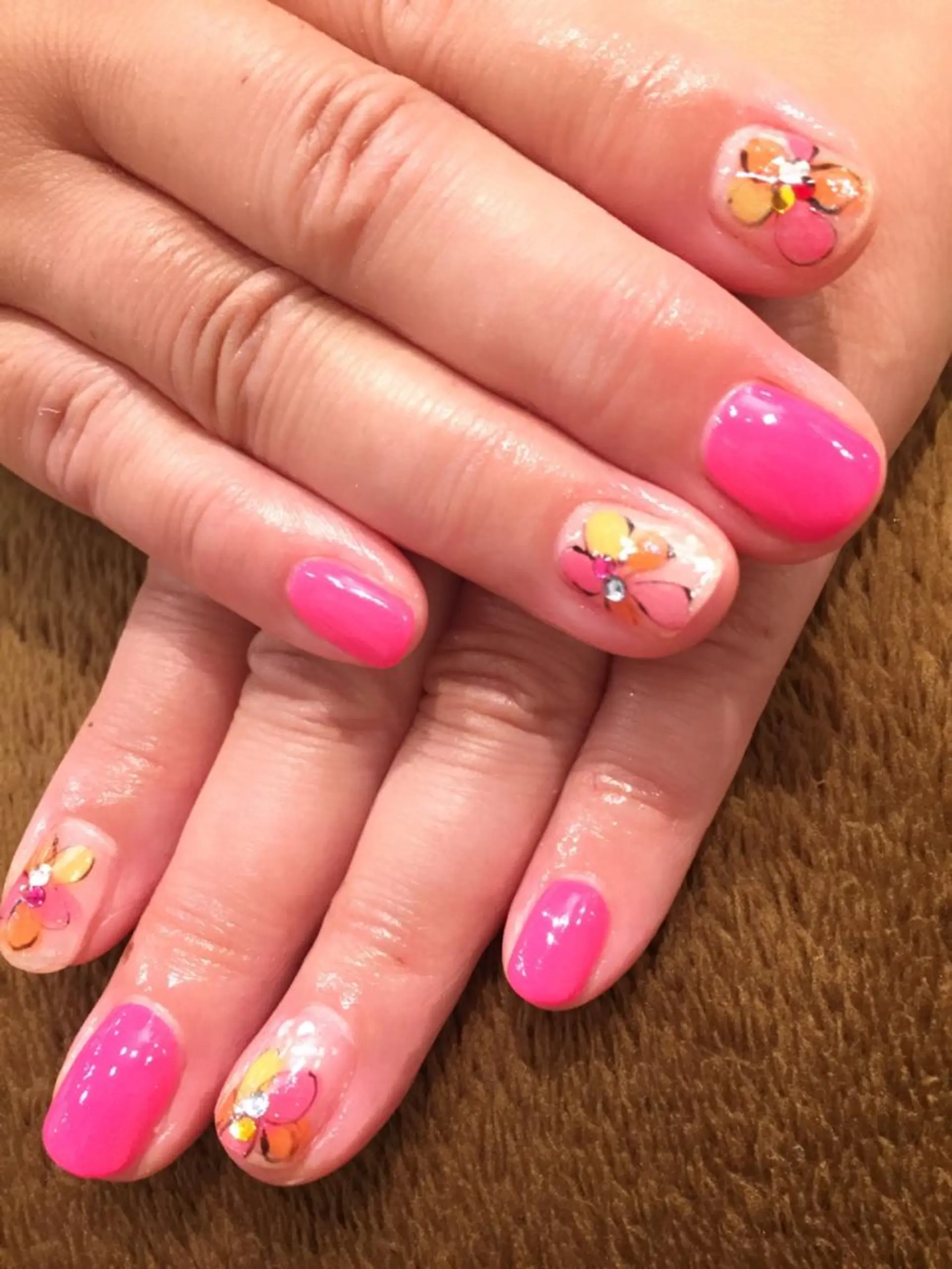 ネイル アートネイル フラワーネイル ワンカラーネイル ピンク 🐰 坂本 麗 🐰の眉毛・アイブロウイメージ