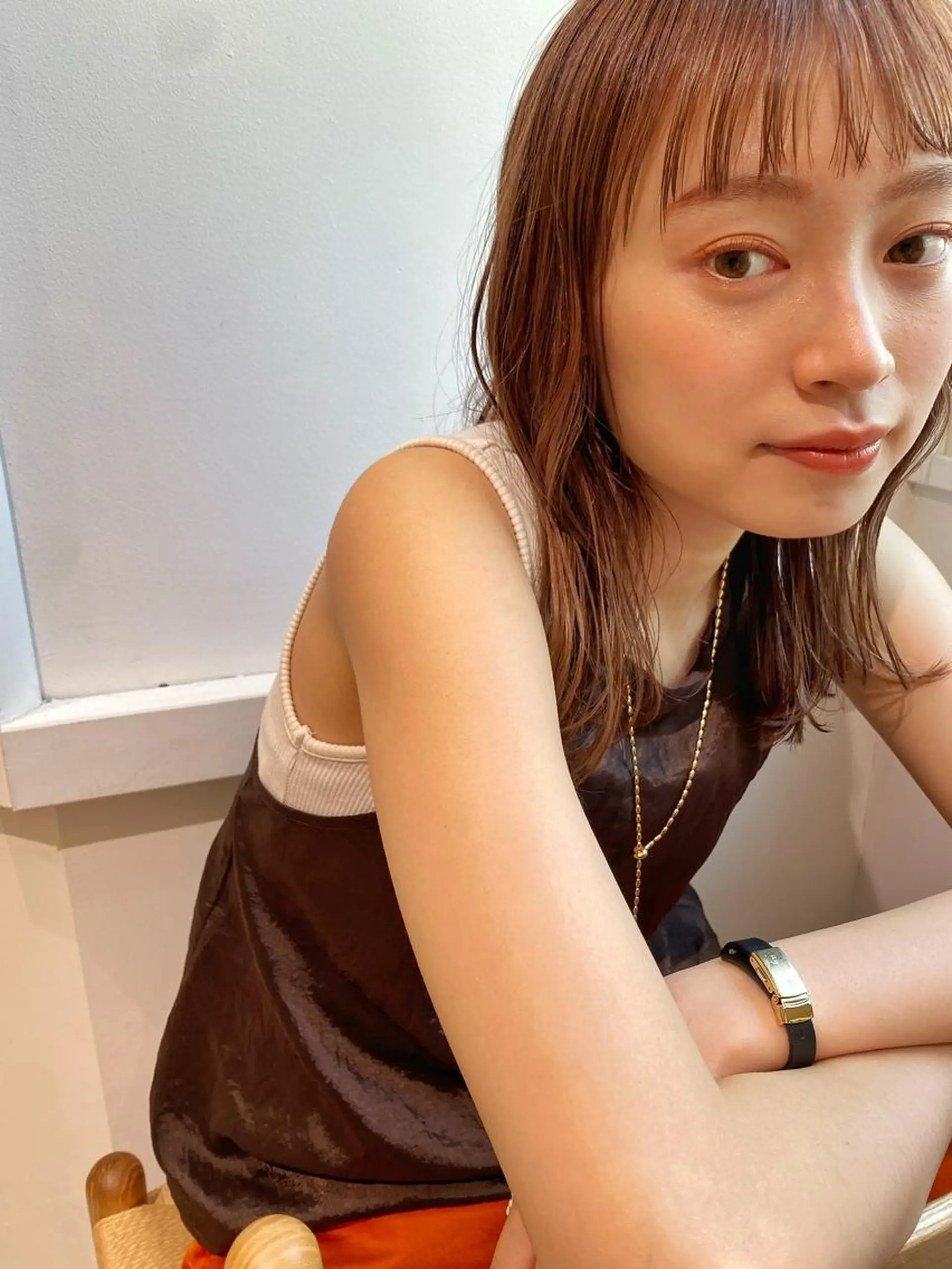 ミディアム カラー ベージュカラー ピンクカラー ピンクベージュ GO TODAY SHAiRE SALON Arc店所属・🉐メンズヘア特化 men's/ケンイチのヘアスタイル