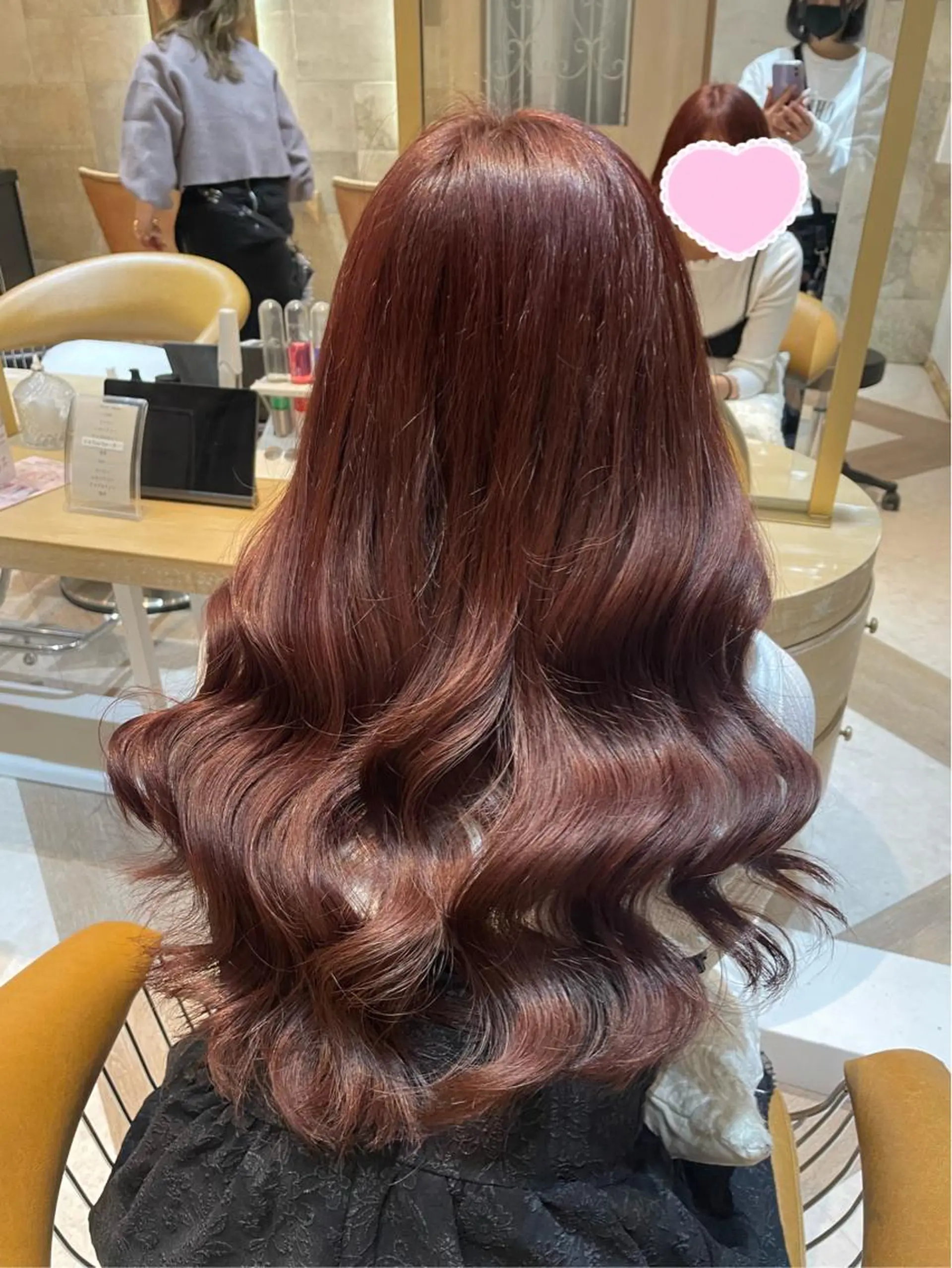 カラー sakura/韓国 ヘア/ワンホンのヘアスタイル