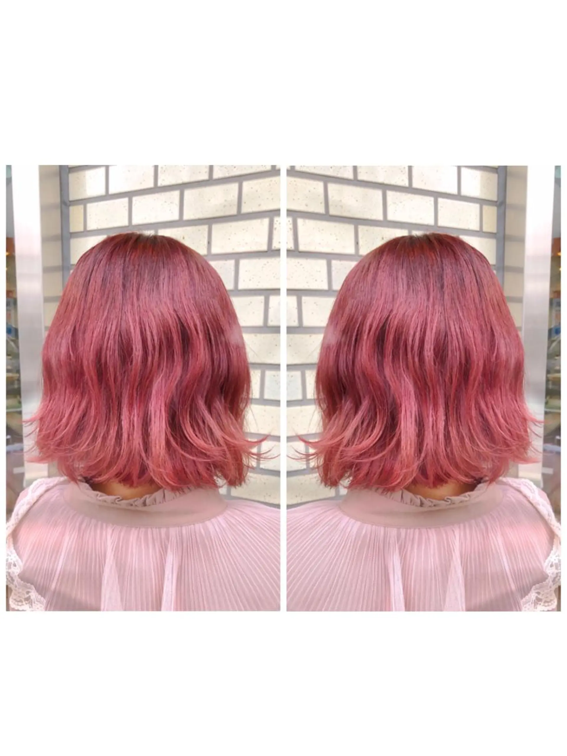 ショート カラー ピンクカラー レッドカラー ブリーチ/髪質改善 🍊MASAKiのヘアスタイル