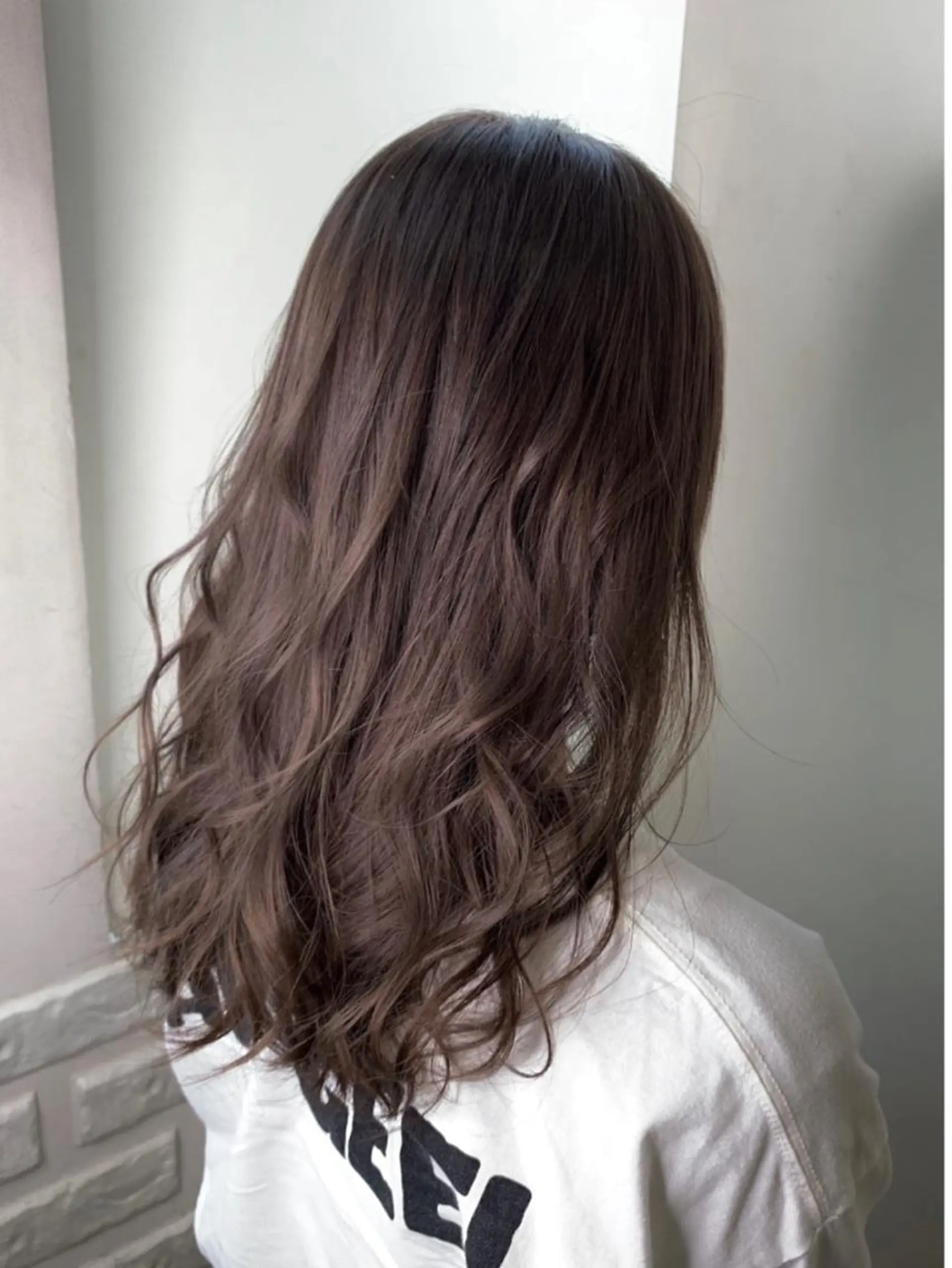 ロング カラー ダブルカラー 外国人風カラー ヘアカラー 農添 杏のヘアスタイル