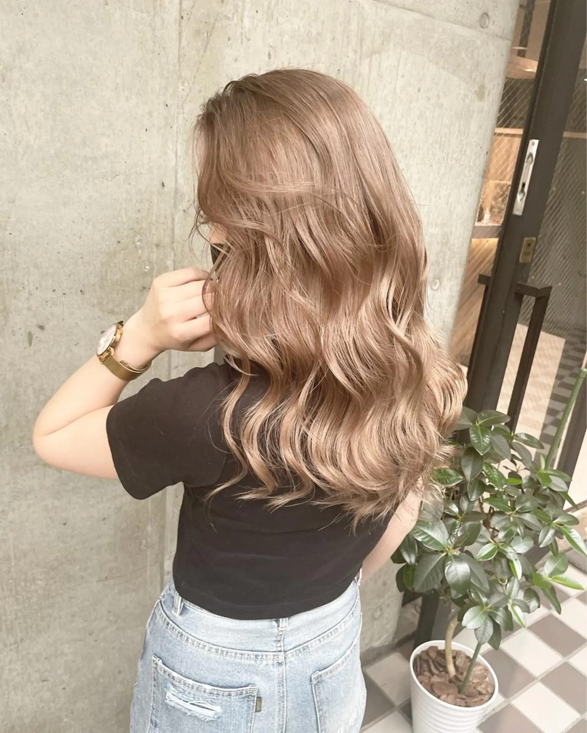 ロング カラー ヘアアレンジ ヘアカラー TATSUYA アートディレクターのヘアスタイル