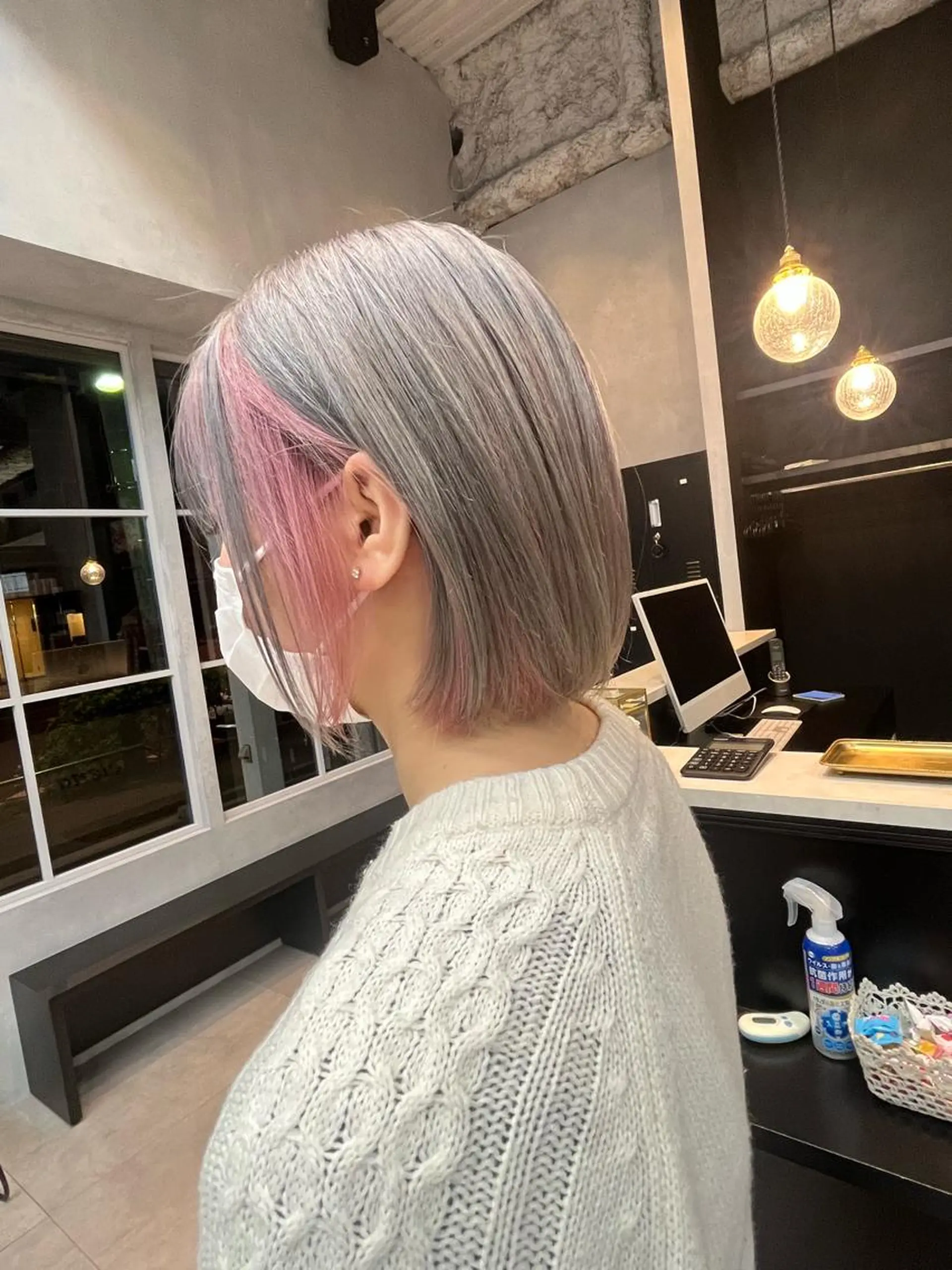 ショート ヘアカラー 🎀♥️推しカラー tomoka💜🍭のヘアスタイル