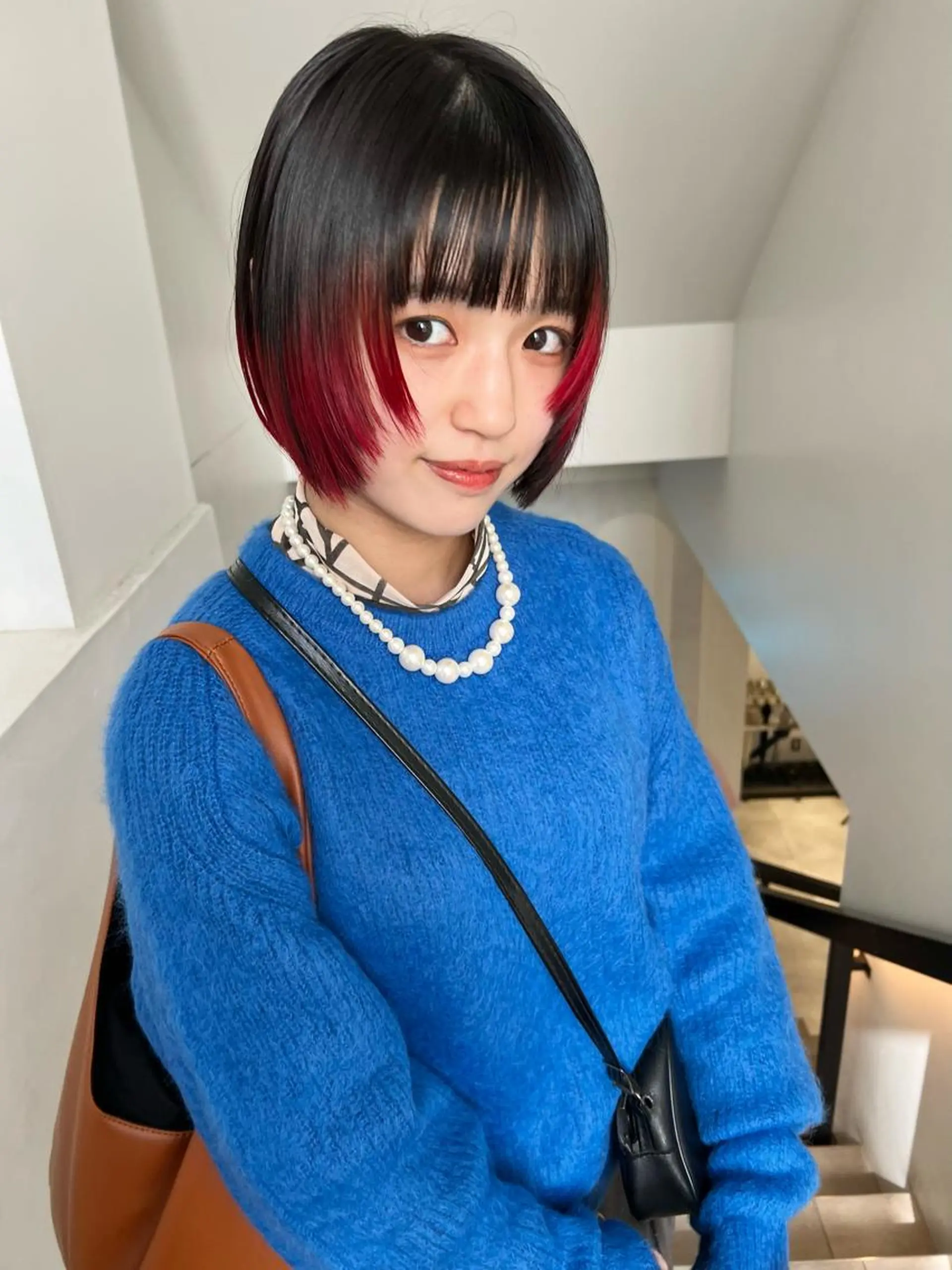 ショート カラー ボブ 顔周りカット/透明感 カラー✂️MEIのヘアスタイル