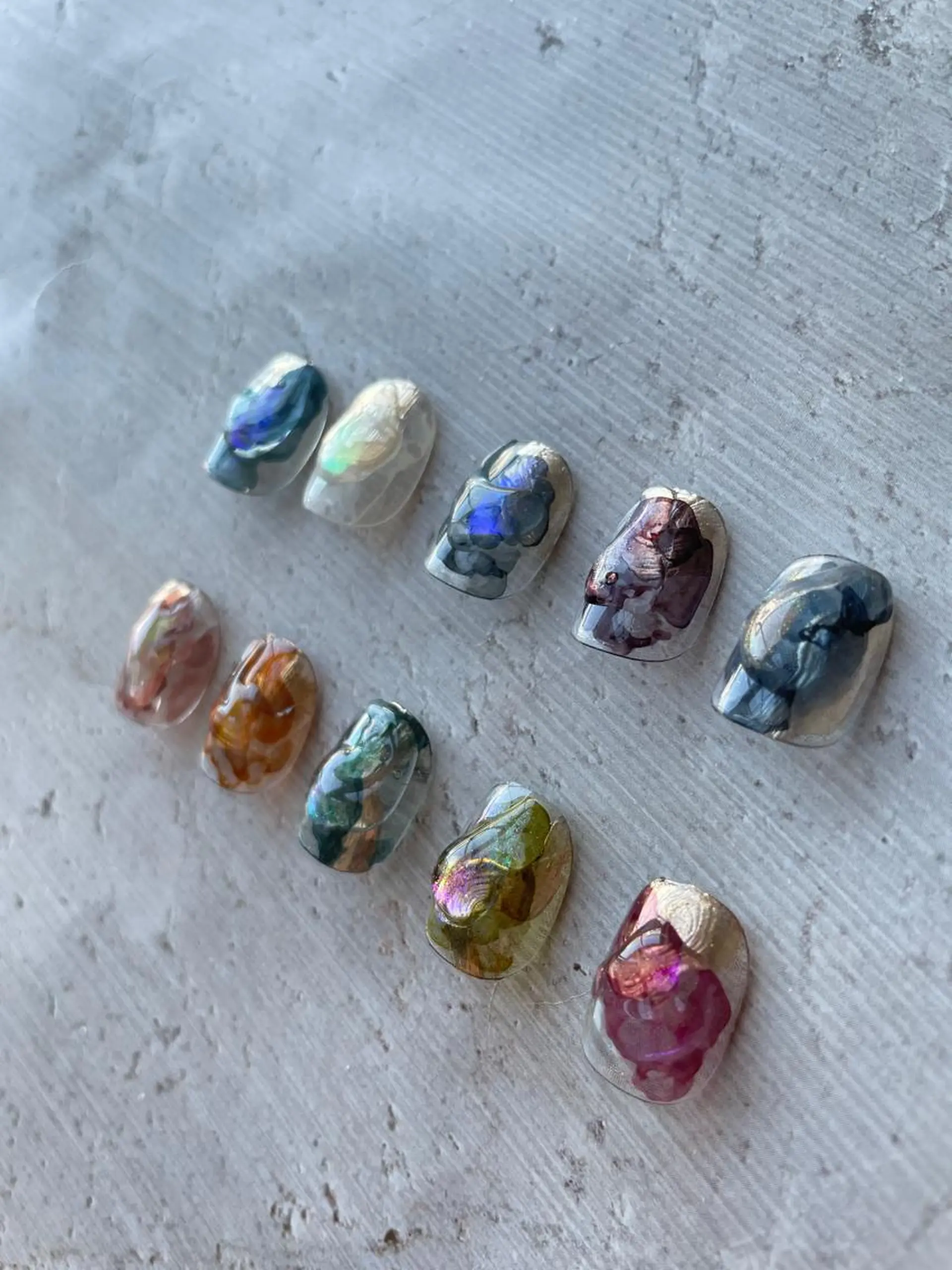 ショート ネイル ネイルアトリエアミュ 🫧wakanaのネイルデザイン