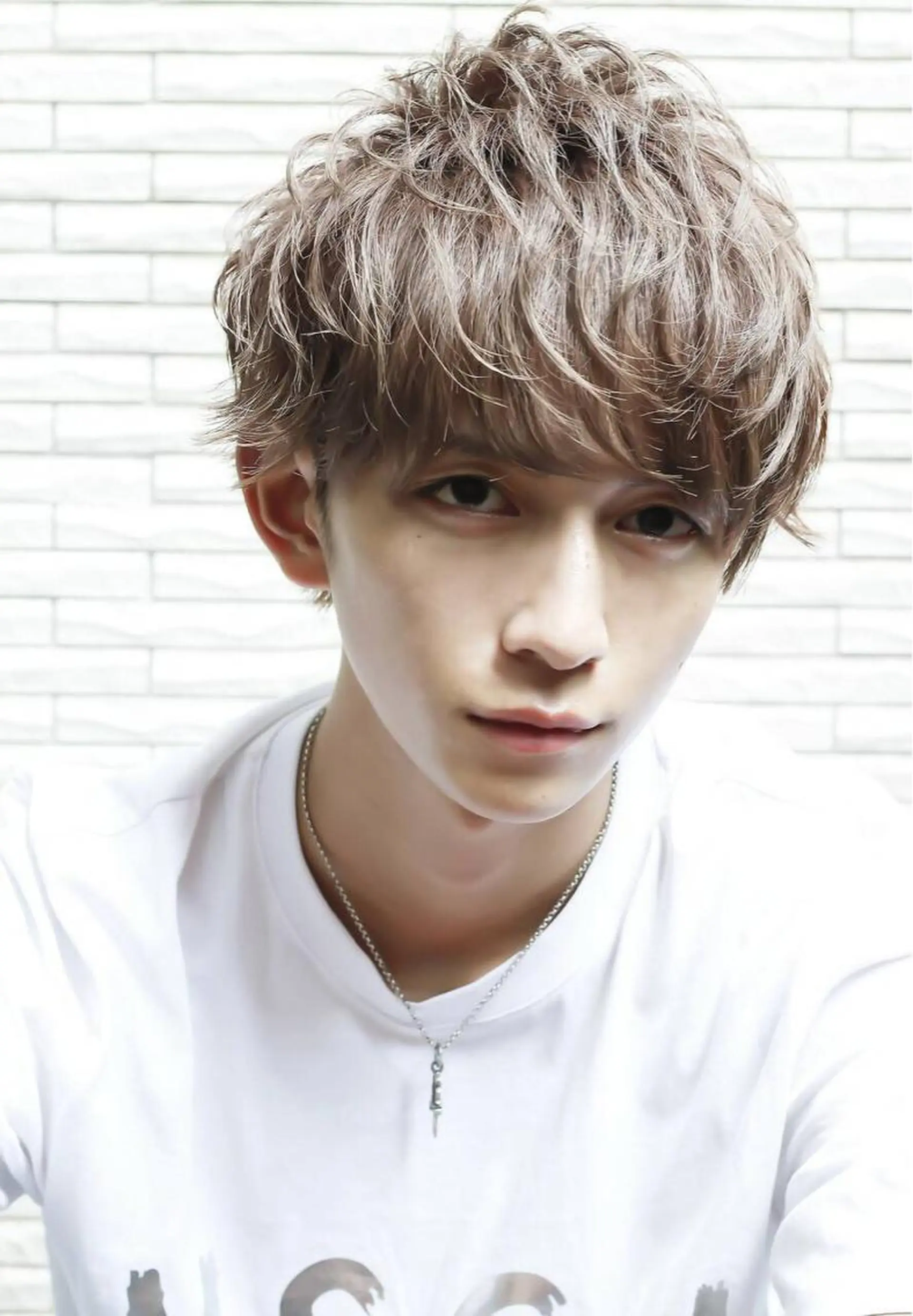 ショート カラー メンズ くせ毛多毛特化 高橋　淳のヘアスタイル