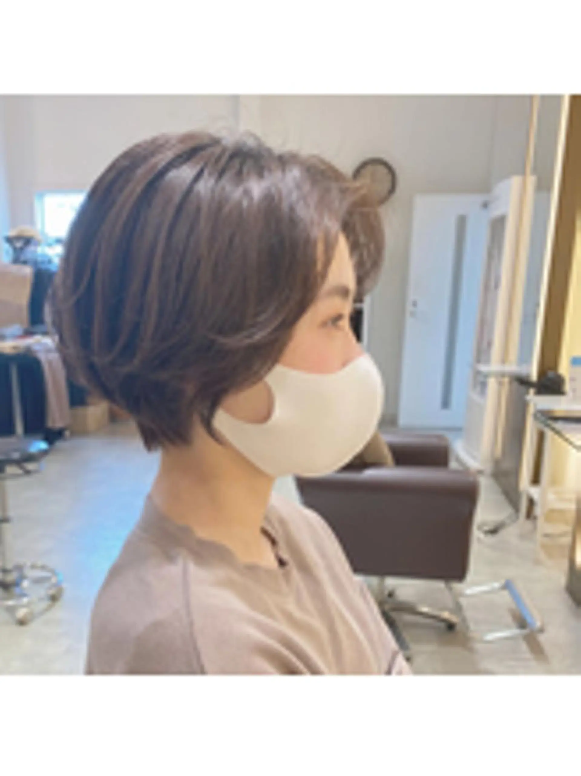 ショート パーマ 伸ばしかけ 根元パーマ ARCH FREE予約のヘアスタイル