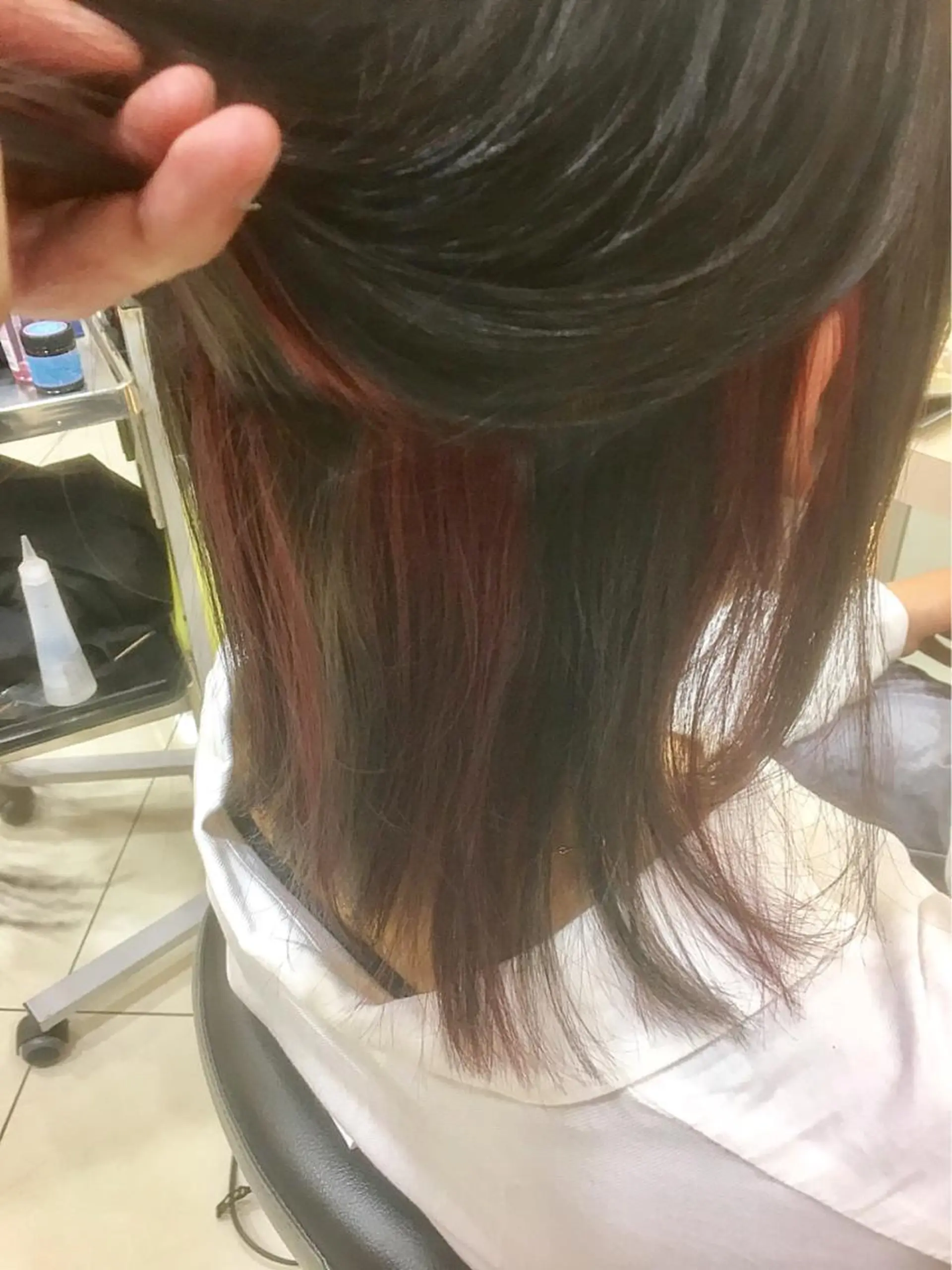 カラー インナーカラー ピンクカラー 永井 大希のヘアスタイル