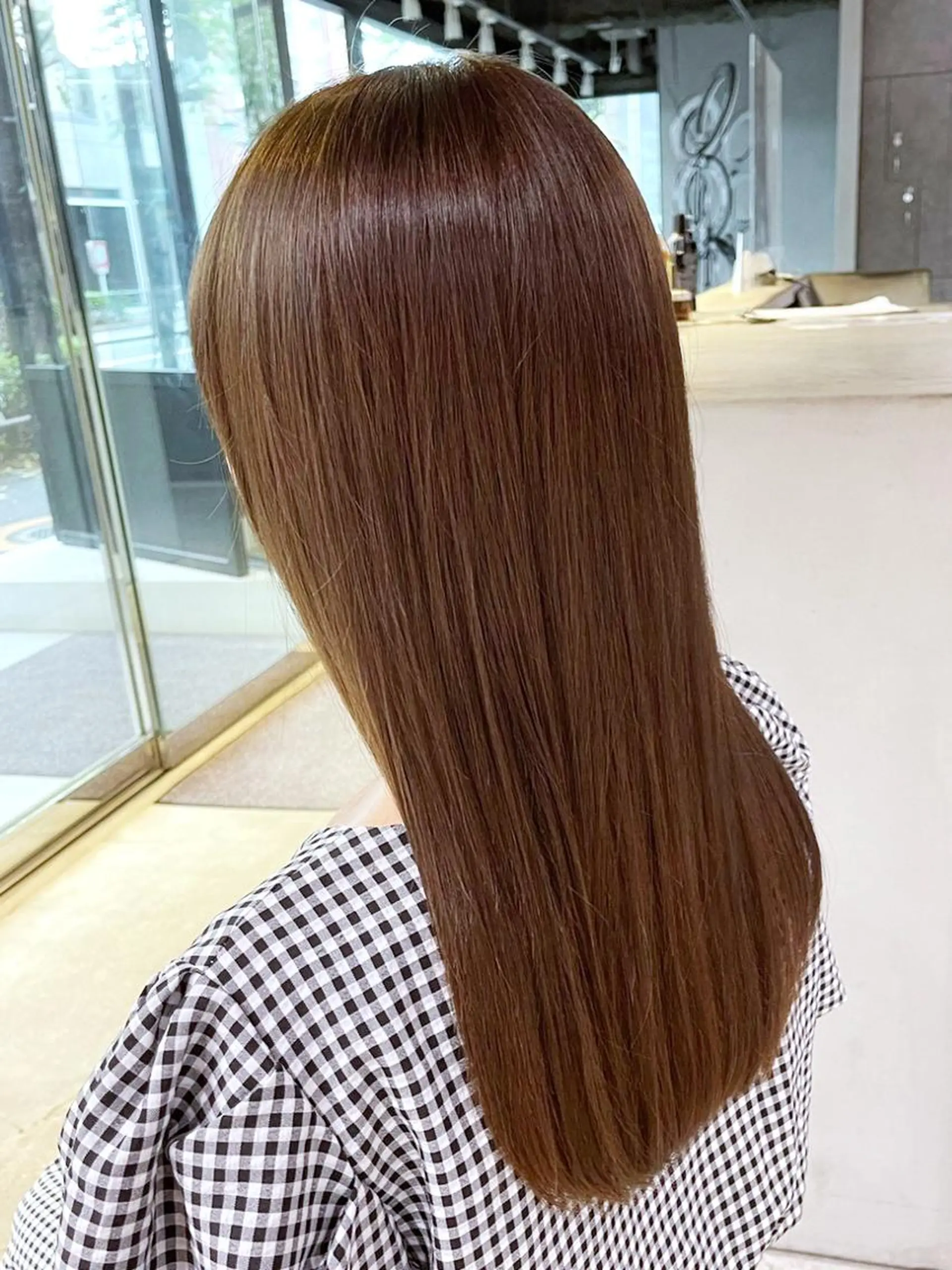 セミロング ヘアアレンジ パーマ カラー ストレートパーマ ITbyALBUM 中野店のヘアスタイル