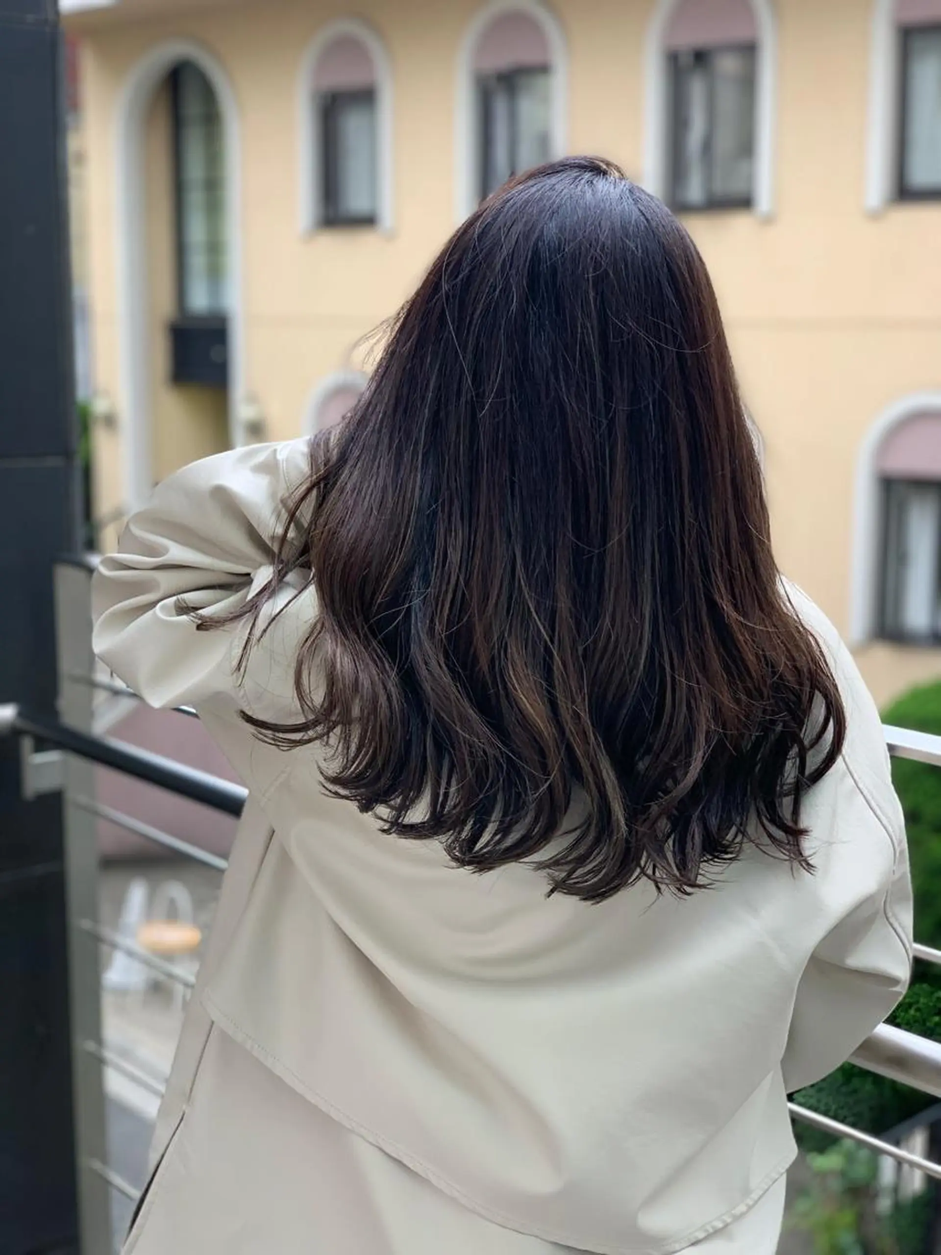 ロング カラー バレイヤージュ グレージュ ハイライトカラー ハイライト レイヤーカット ヘアカラー BRAIDS💎愛子 大人ハイライト💎のヘアスタイル